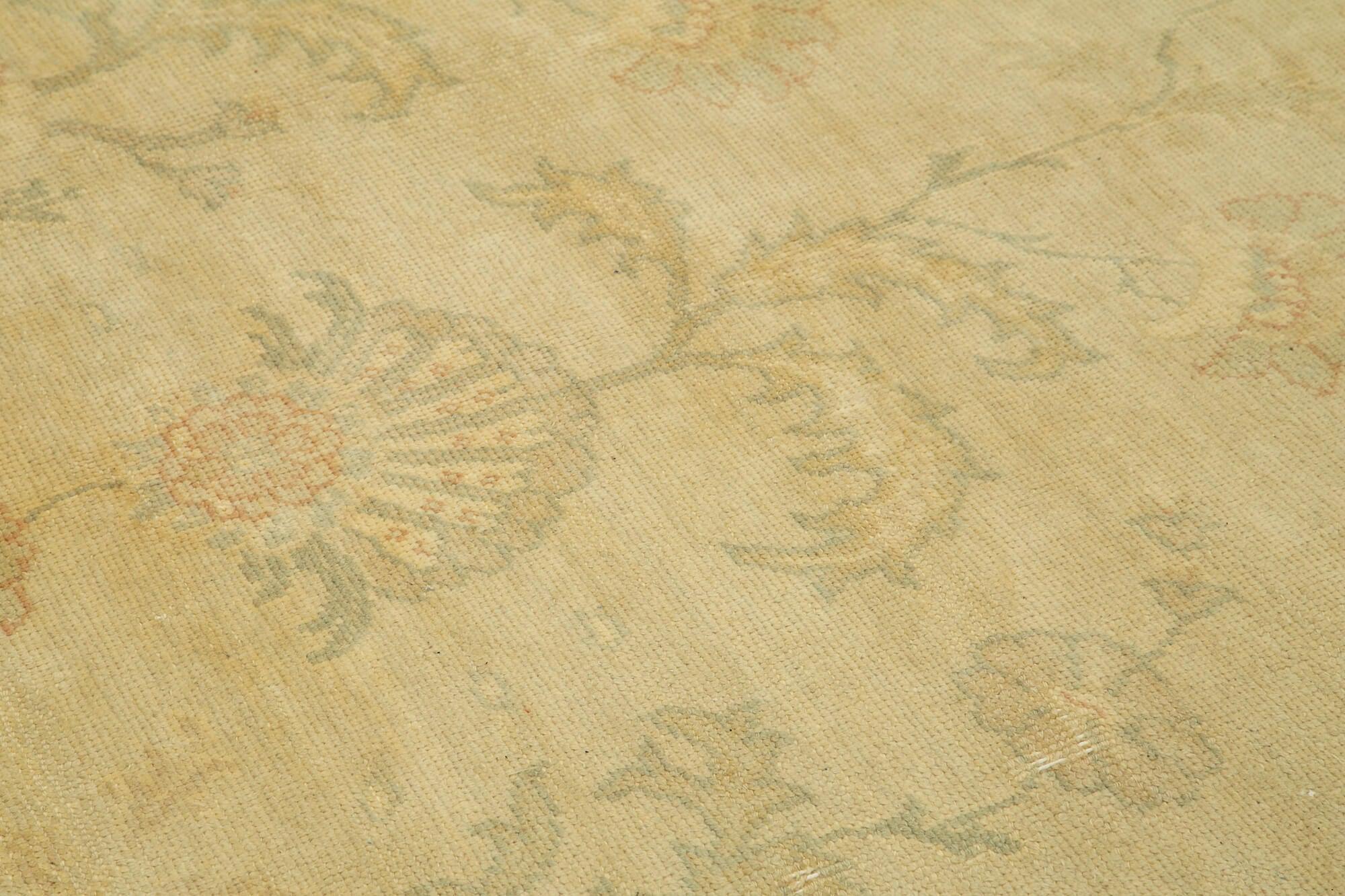 13 x 18 Beige Oushak Rug - 4207