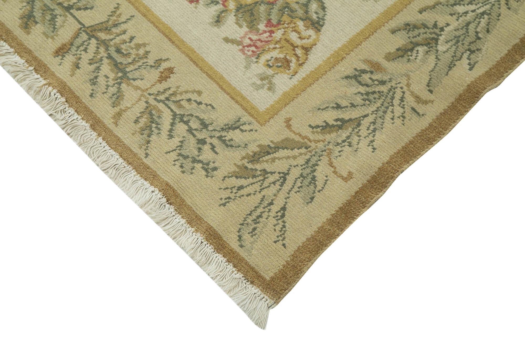 12 x 15 Beige Oushak Rug - 4208