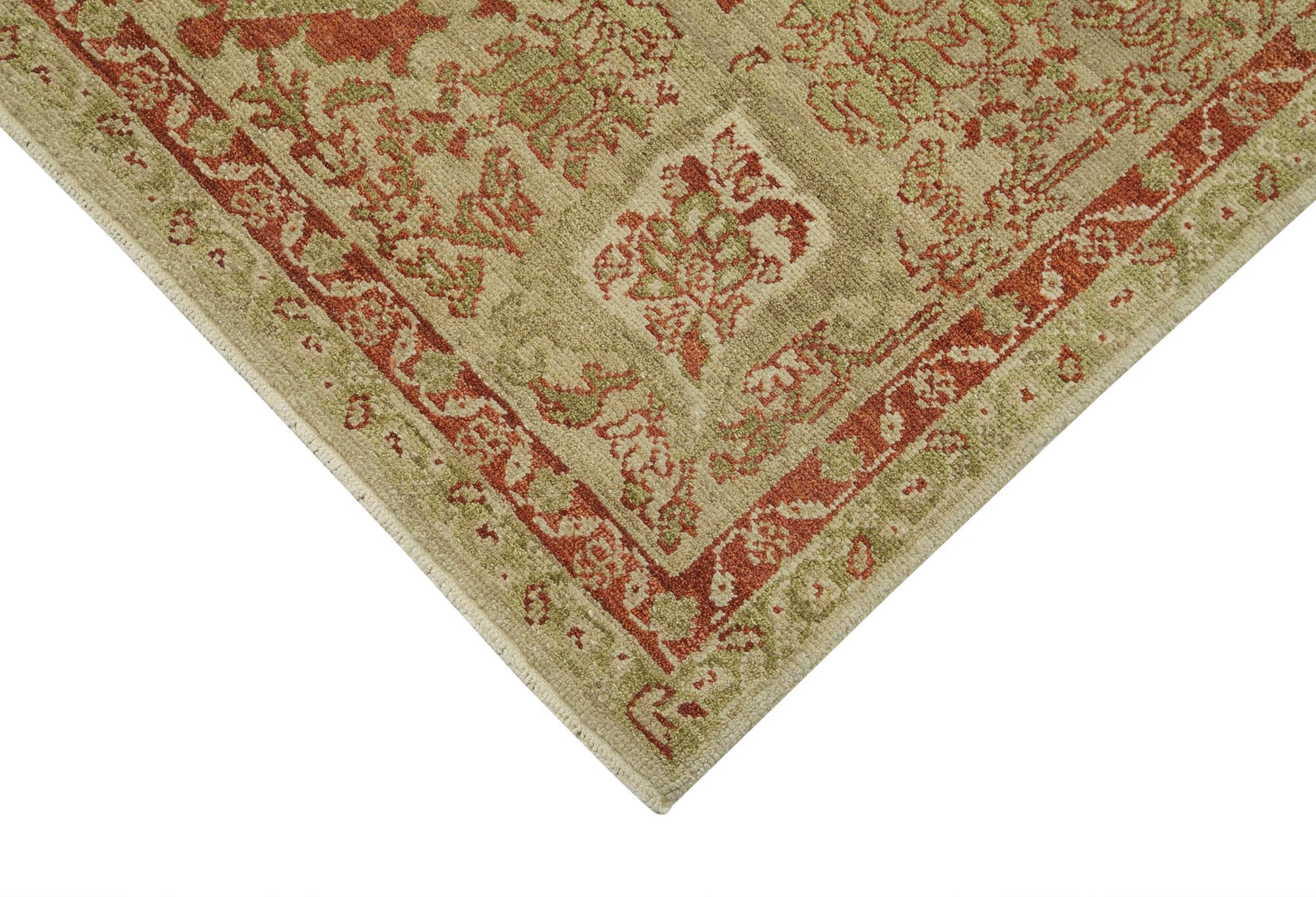 12 x 18 Beige Oushak Rug - 4210