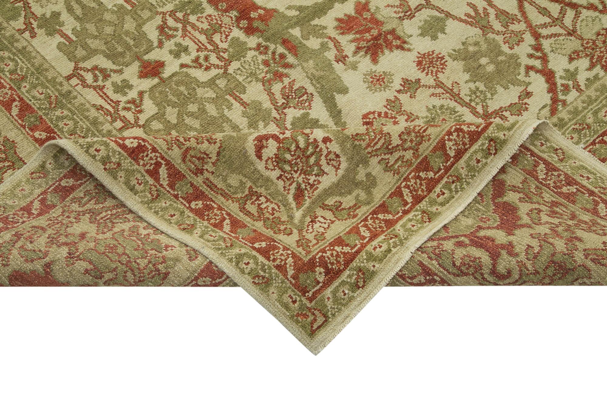 12 x 18 Beige Oushak Rug - 4210