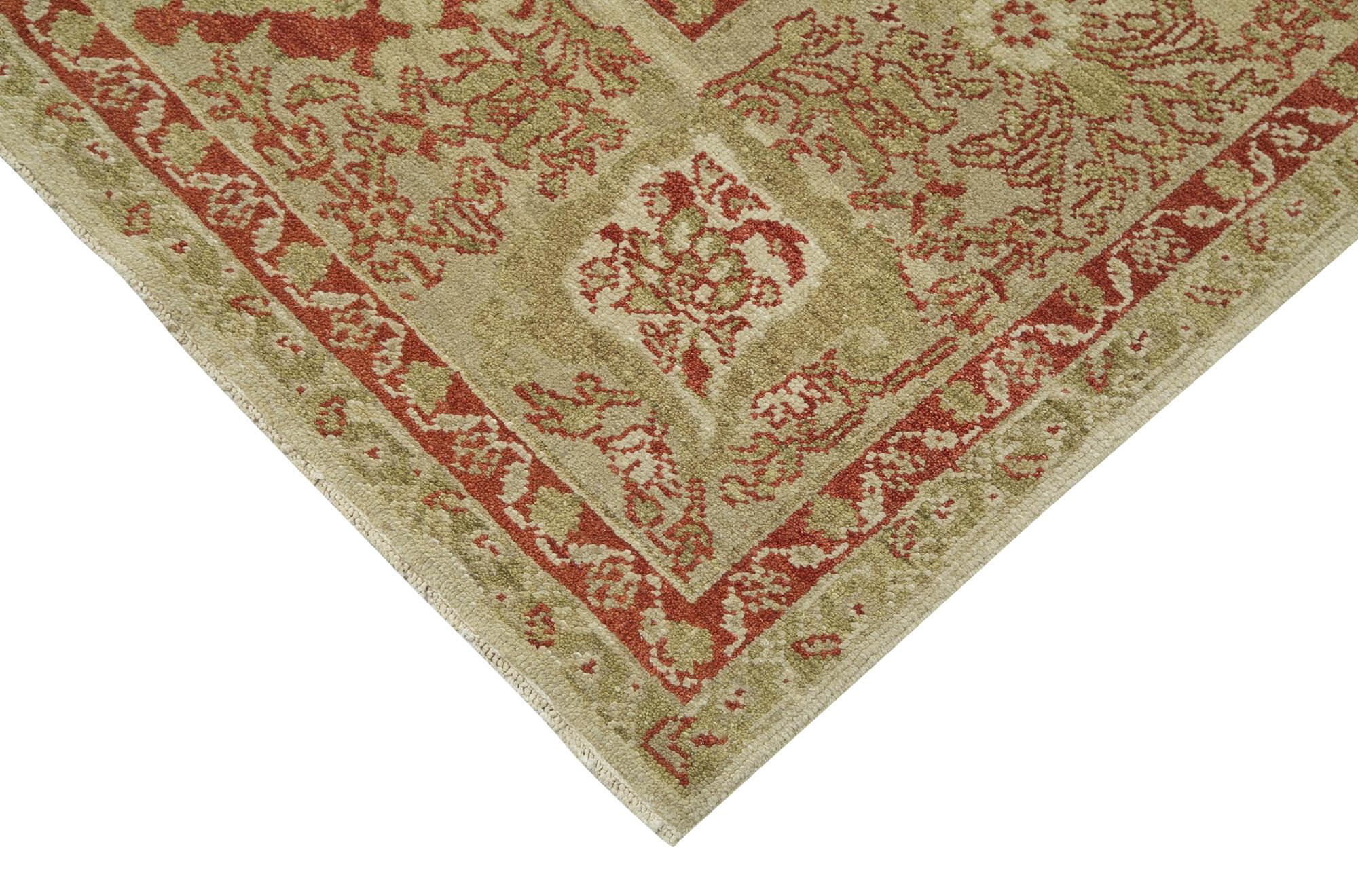 12 x 16 Beige Oushak Rug - 4211