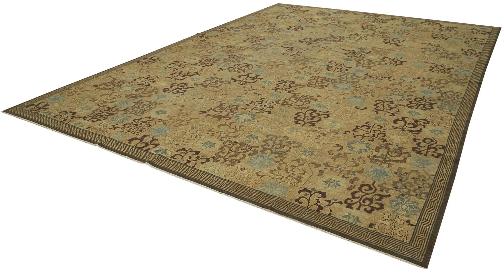 12 x 16 Beige Oushak Rug - 4212