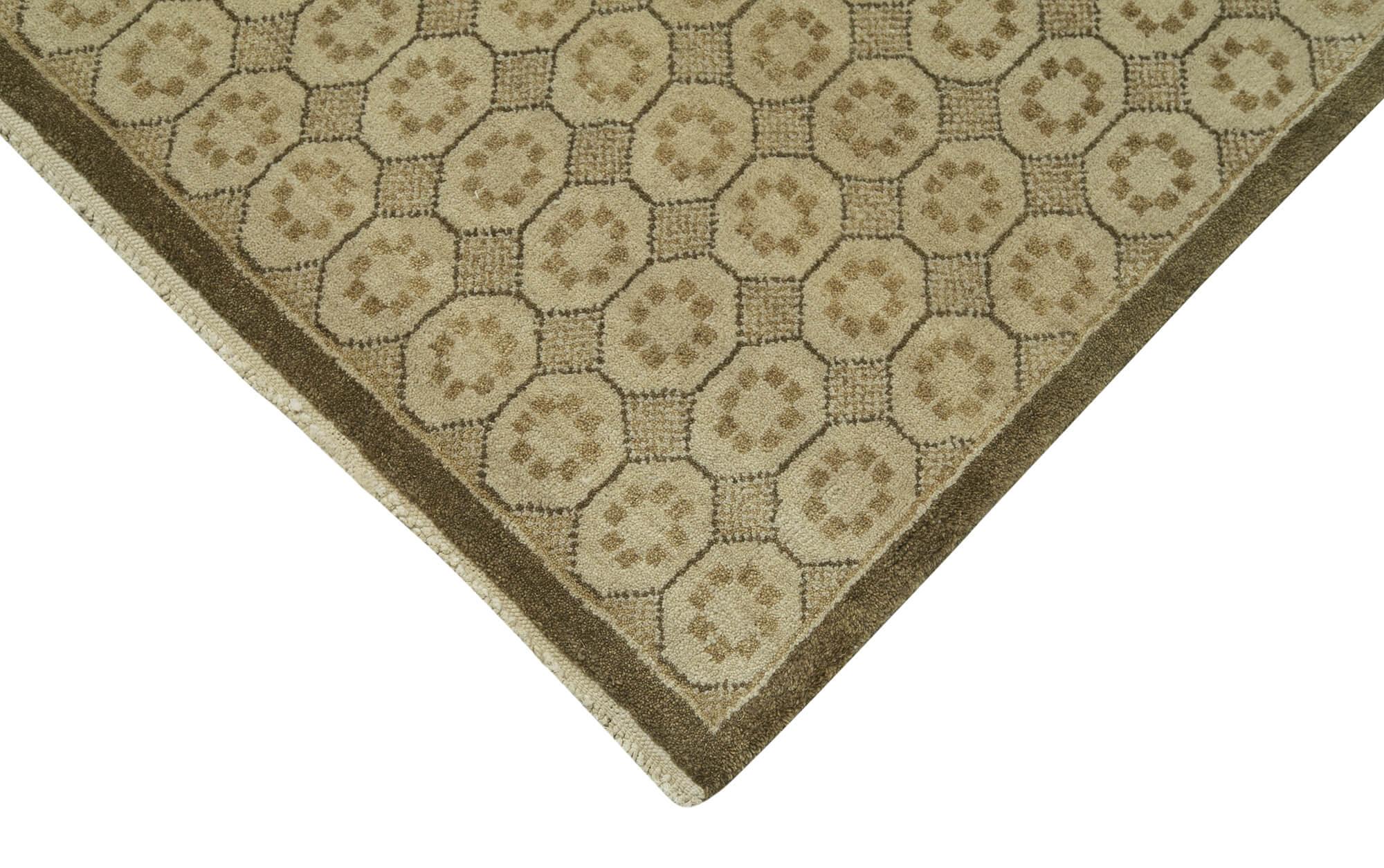 12 x 19 Beige Oushak Rug - 4213