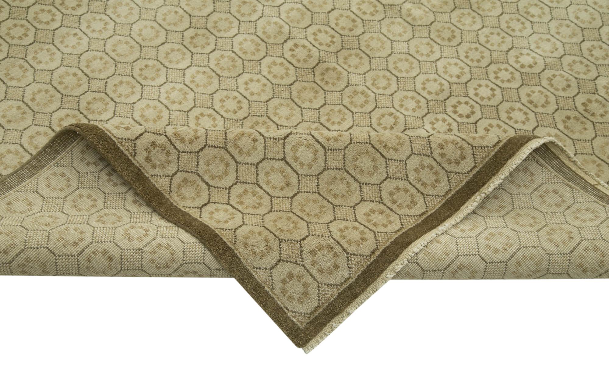 12 x 19 Beige Oushak Rug - 4213