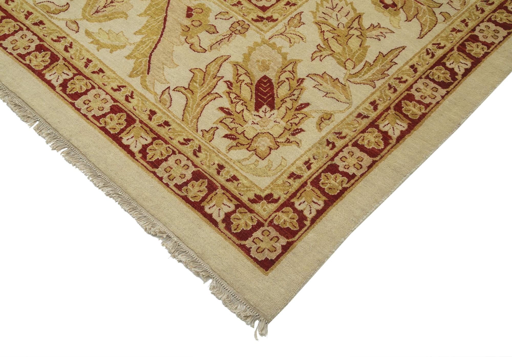 12 x 19 Beige Oushak Rug - 4214