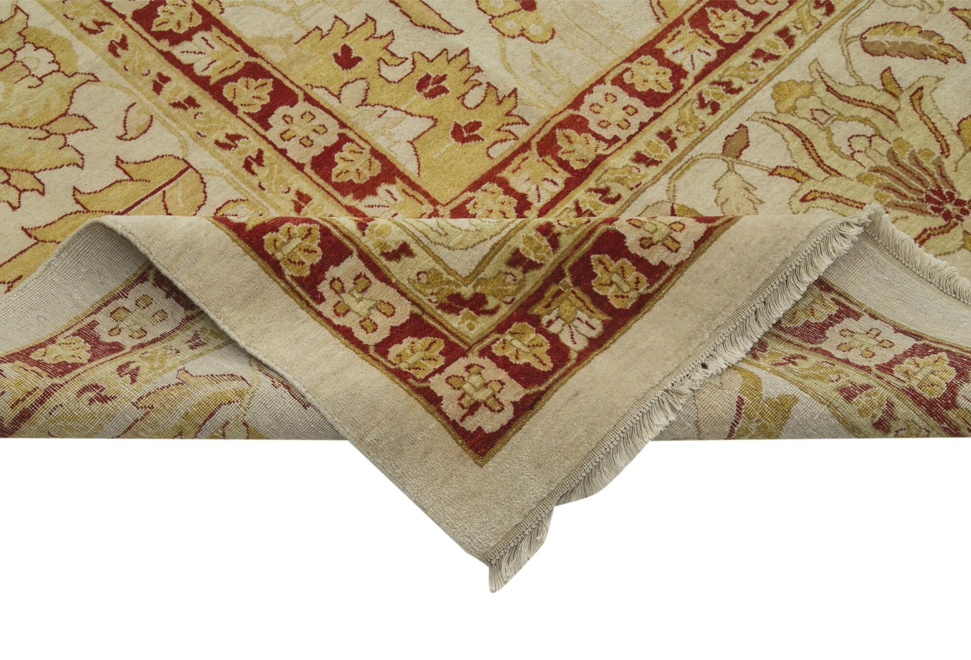 12 x 19 Beige Oushak Rug - 4214