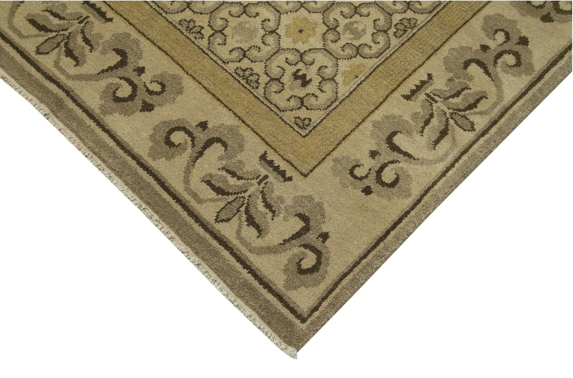 12 x 18 Beige Oushak Rug - 4215