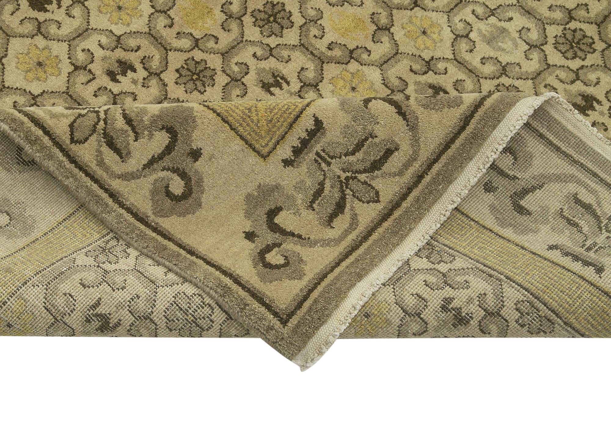 12 x 18 Beige Oushak Rug - 4215