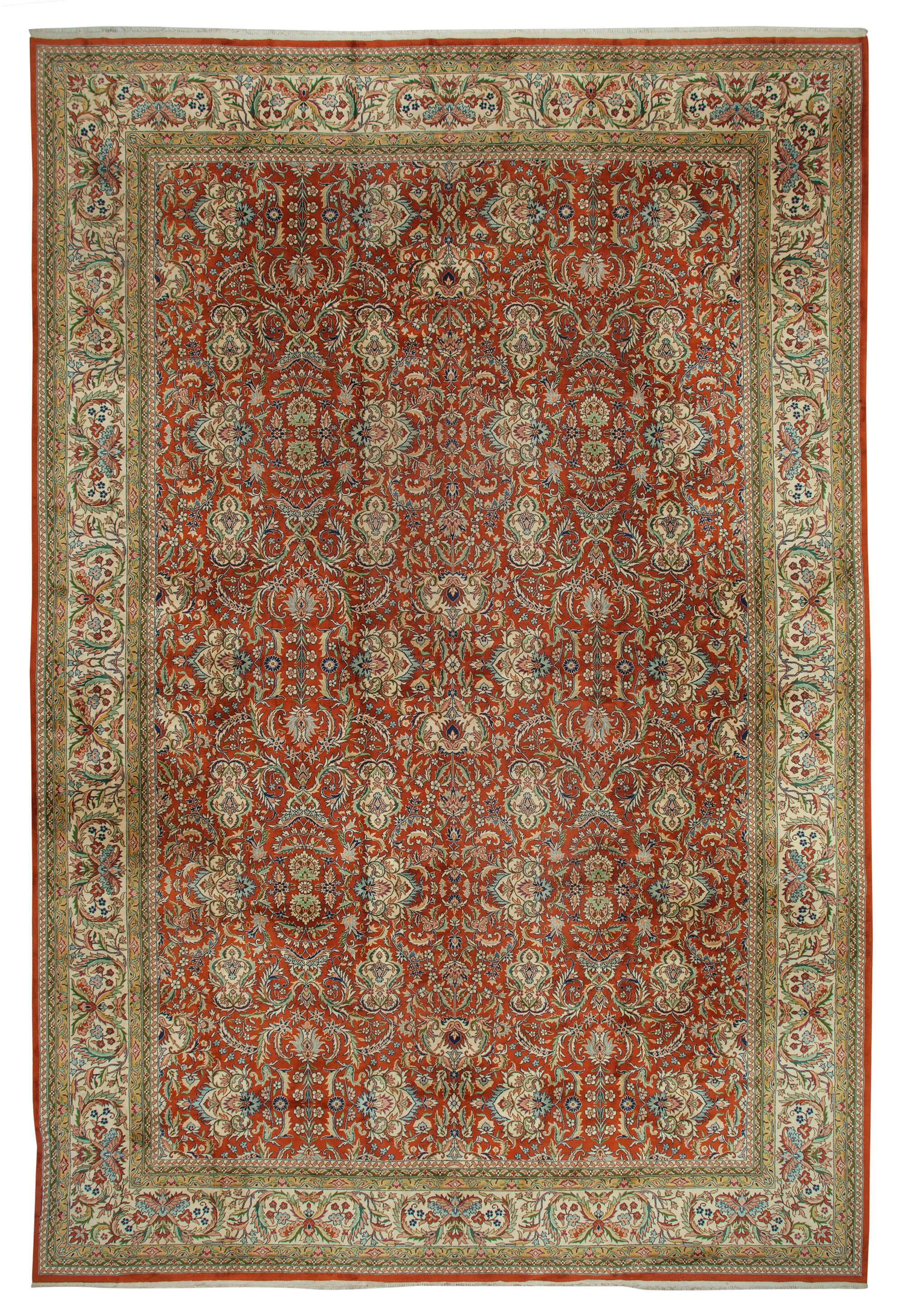 13 x 20 Red Oushak Rug - 4217