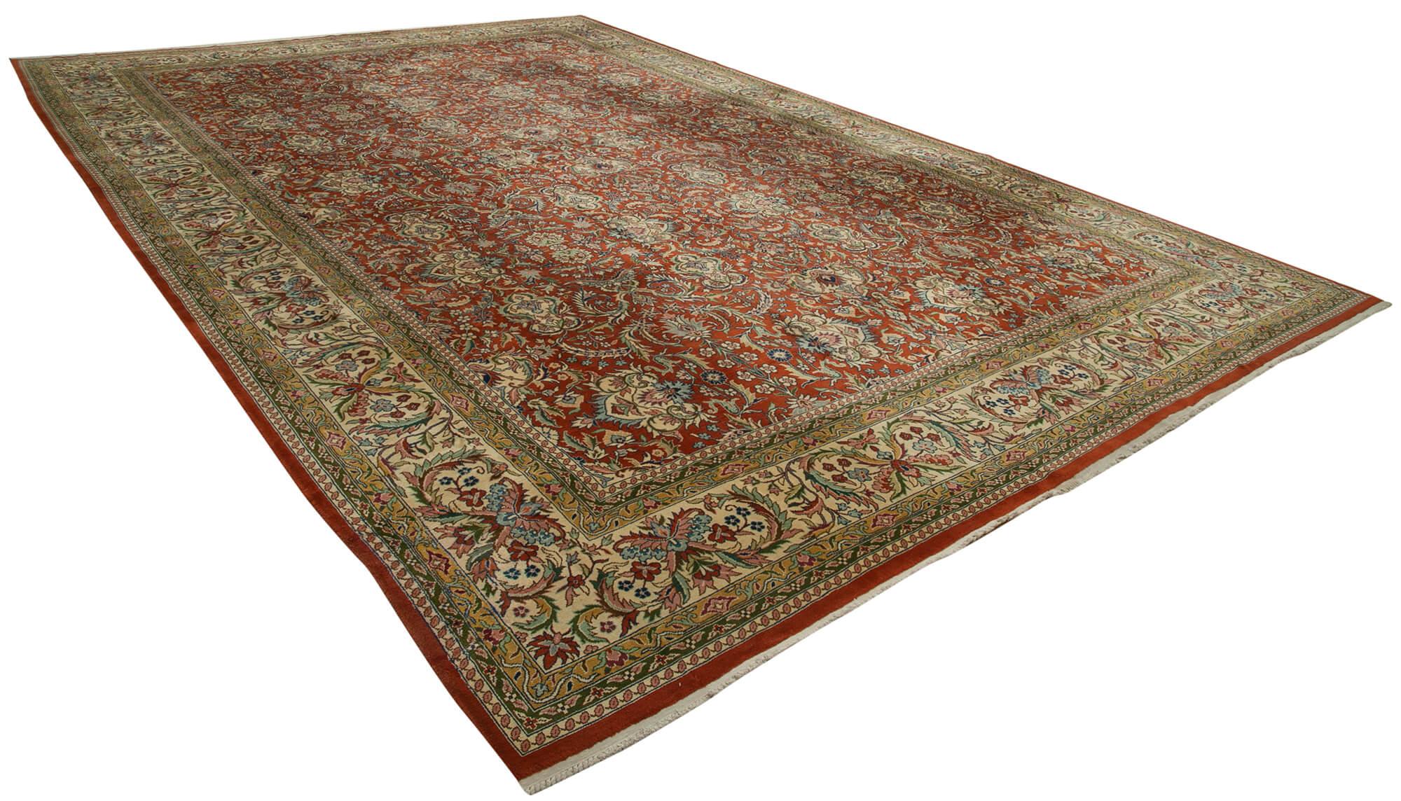 13 x 20 Red Oushak Rug - 4217