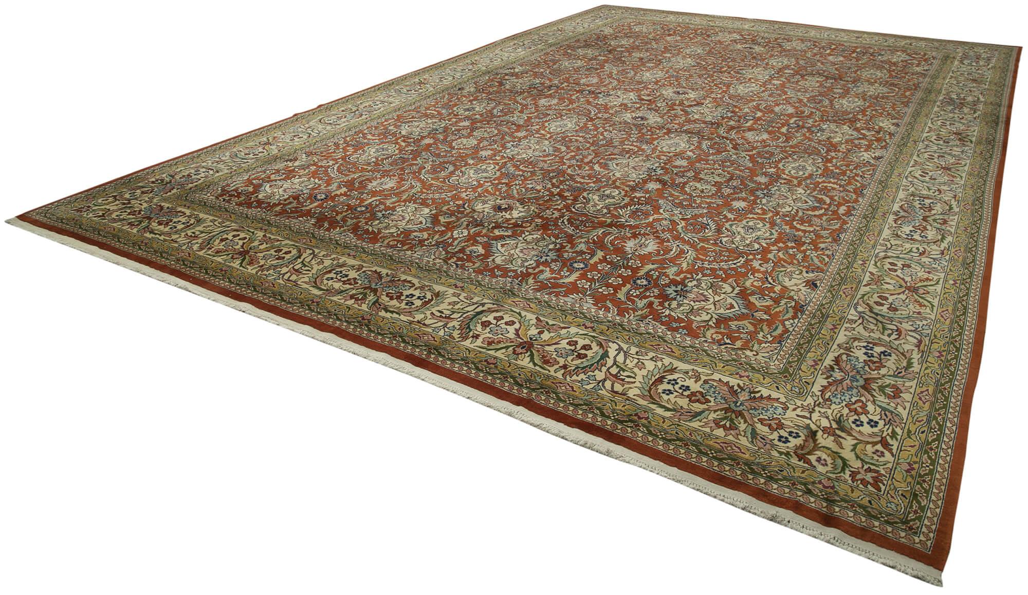 13 x 20 Red Oushak Rug - 4217