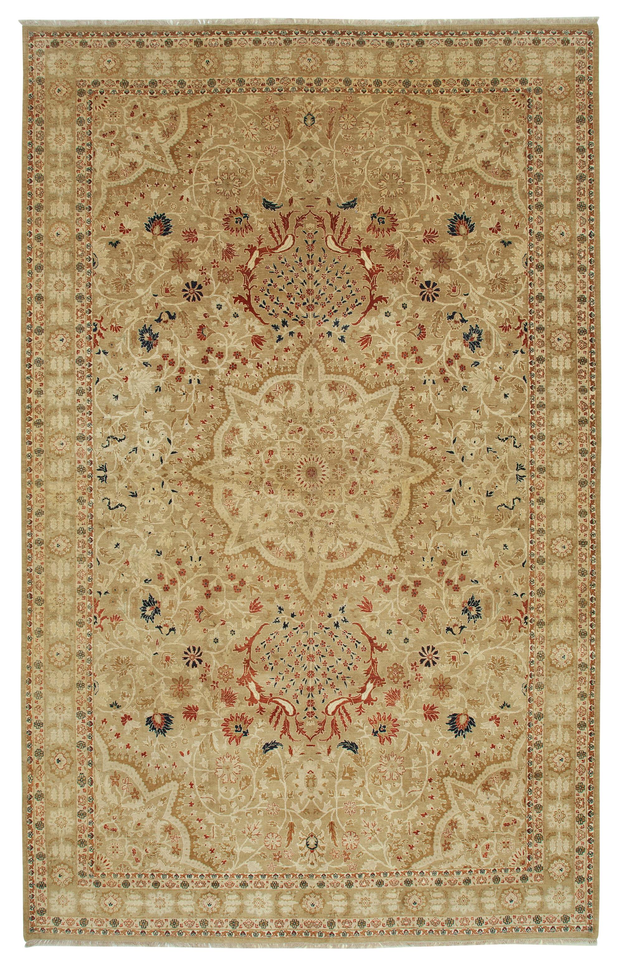 11 x 18 Beige Oushak Rug - 4218