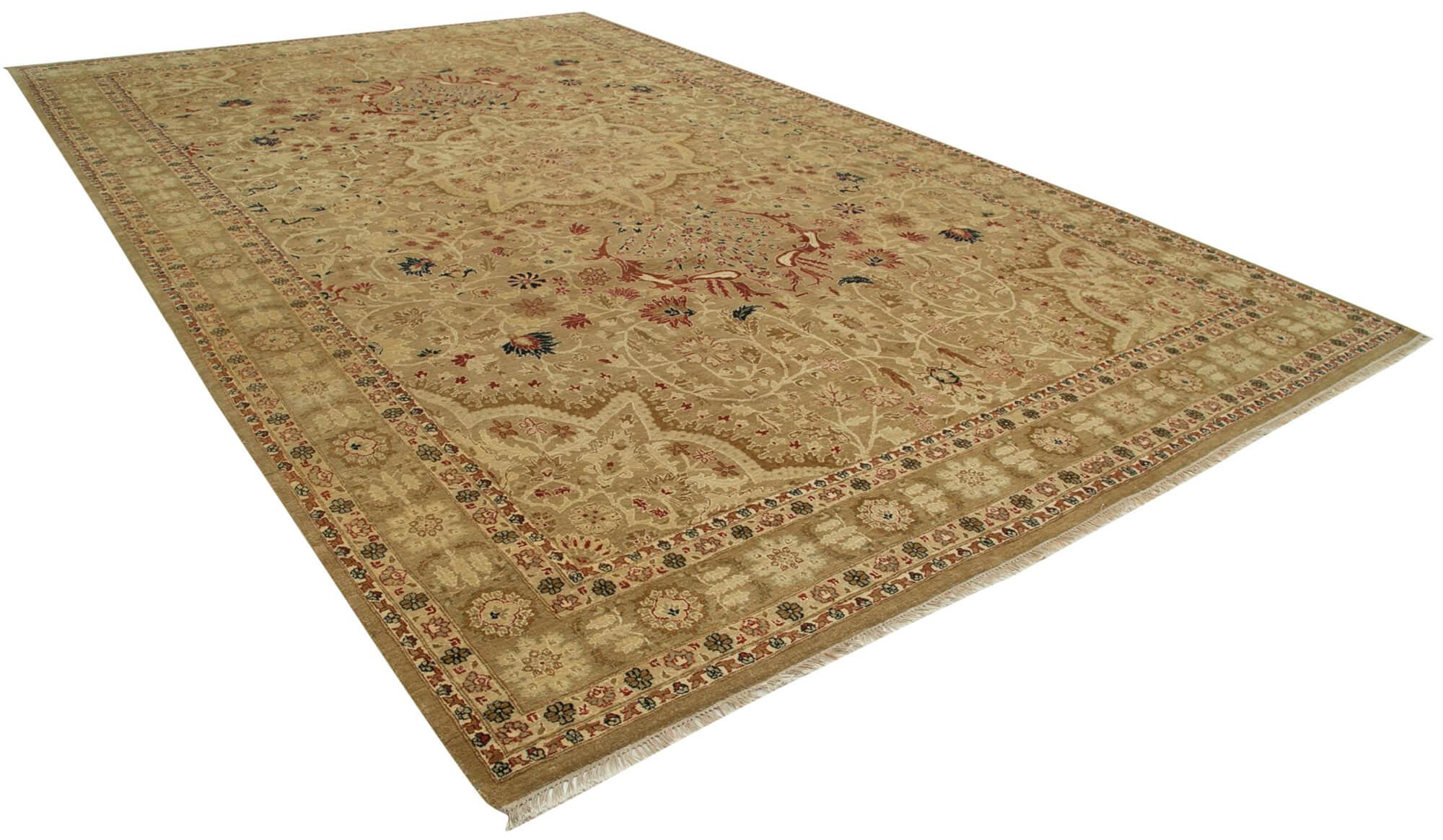 11 x 18 Beige Oushak Rug - 4218