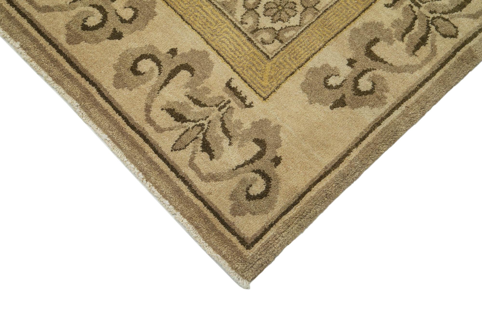 12 x 17 Beige Oushak Rug - 4219