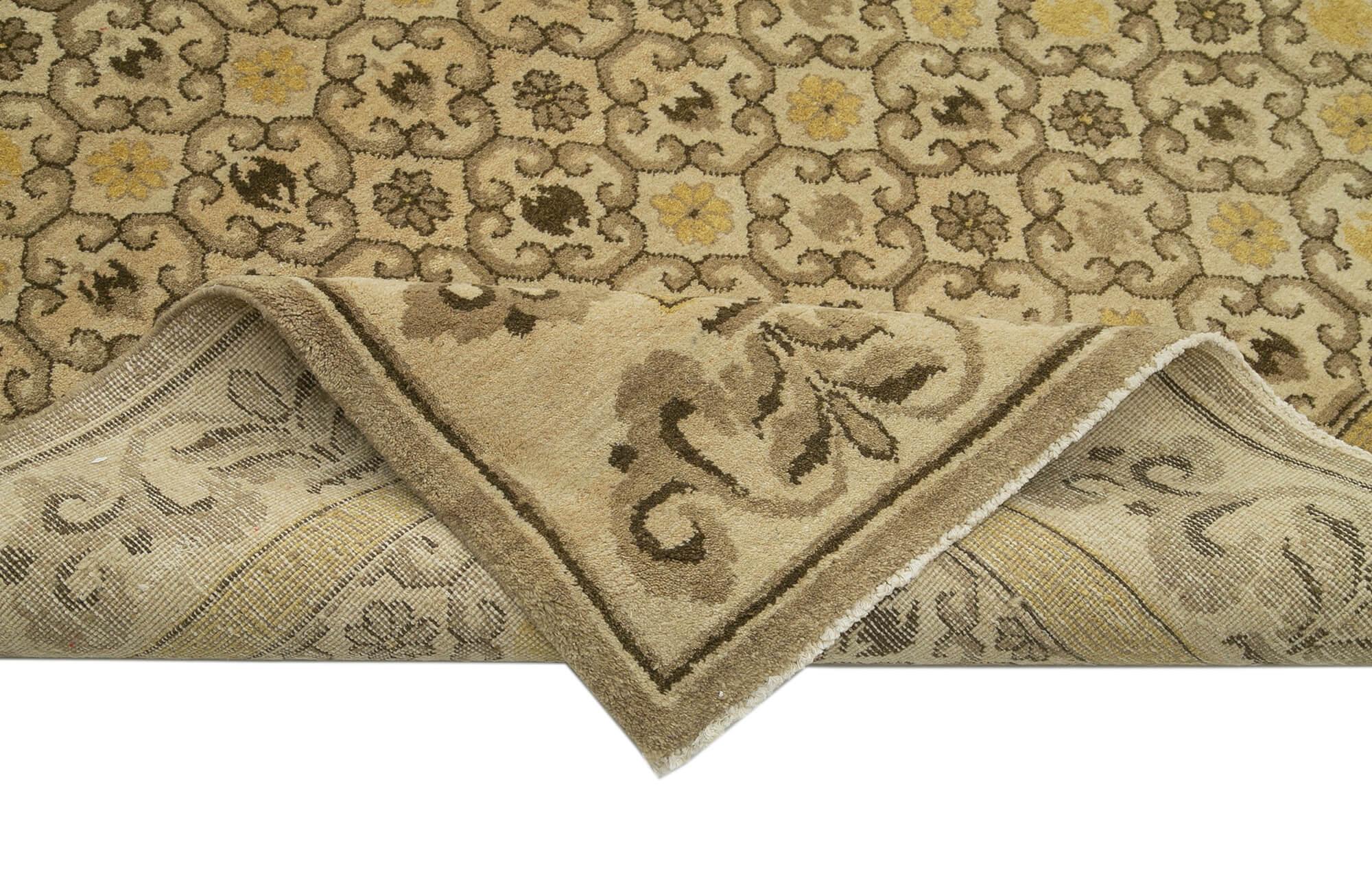 12 x 17 Beige Oushak Rug - 4219