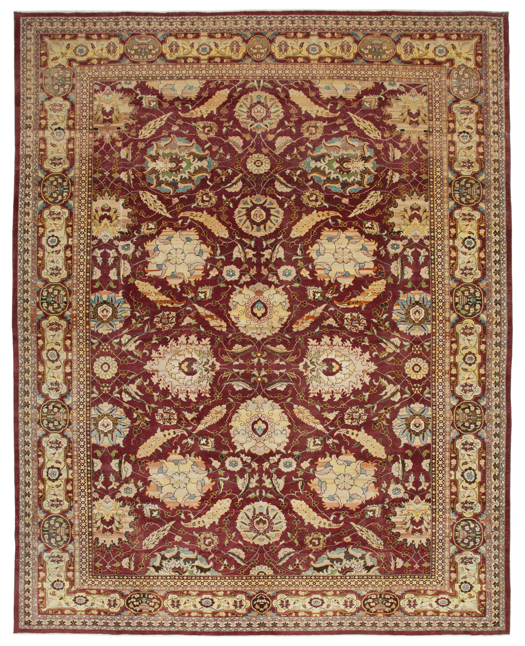 12 x 15 Red Oushak Rug - 4220