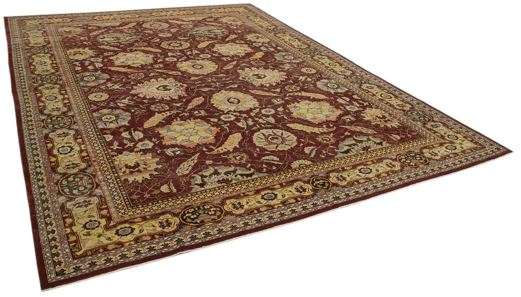 12 x 15 Red Oushak Rug - 4220