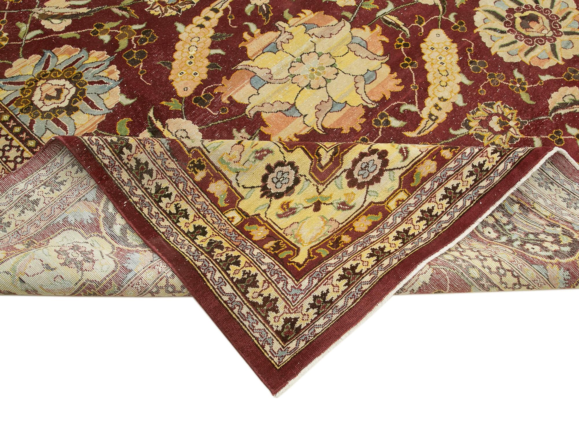 12 x 15 Red Oushak Rug - 4220