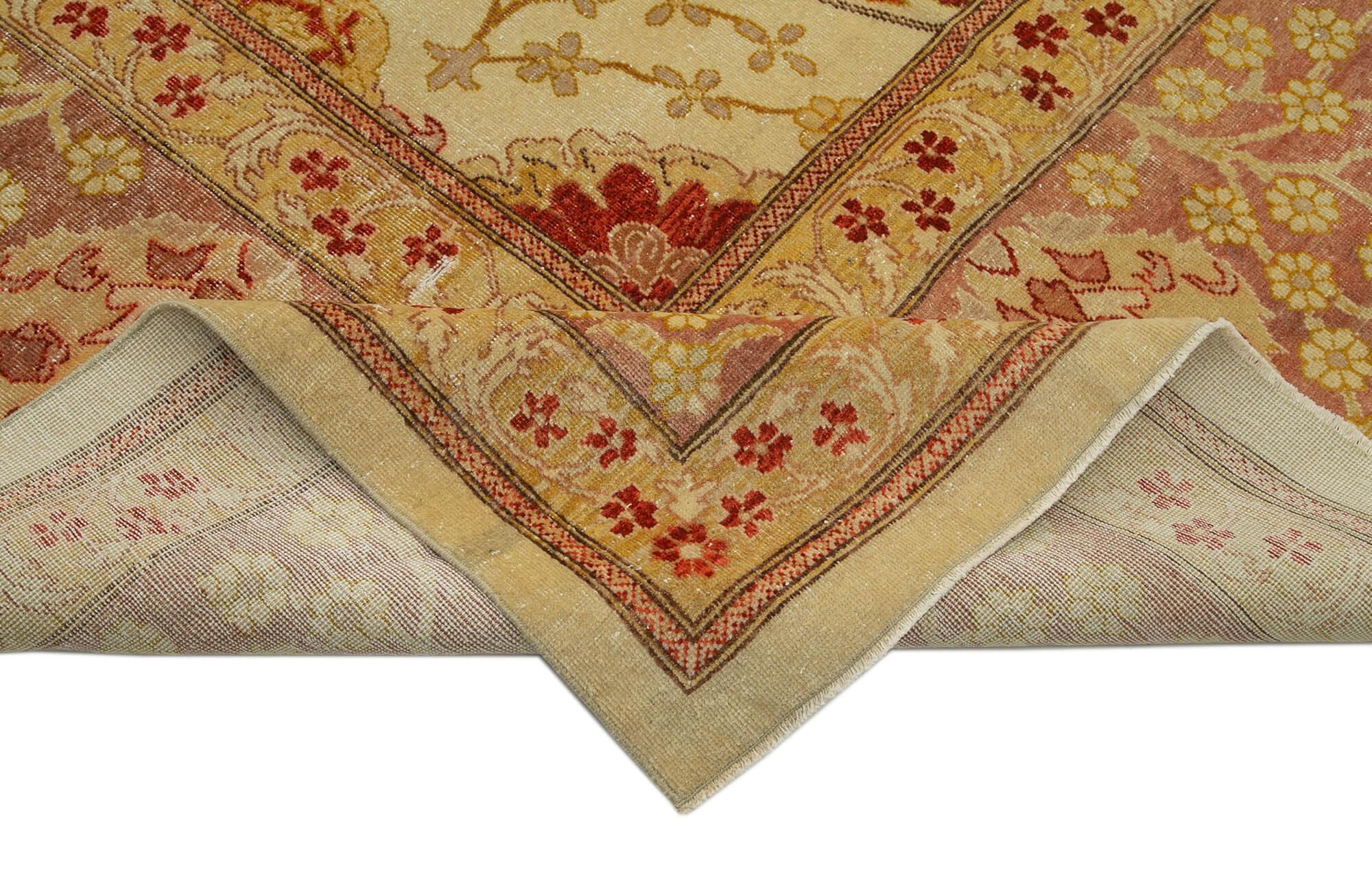 13 x 18 Beige Oushak Rug - 4223