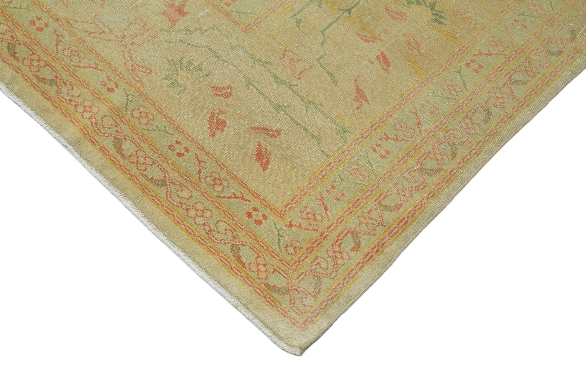 13 x 17 Beige Oushak Rug - 4225