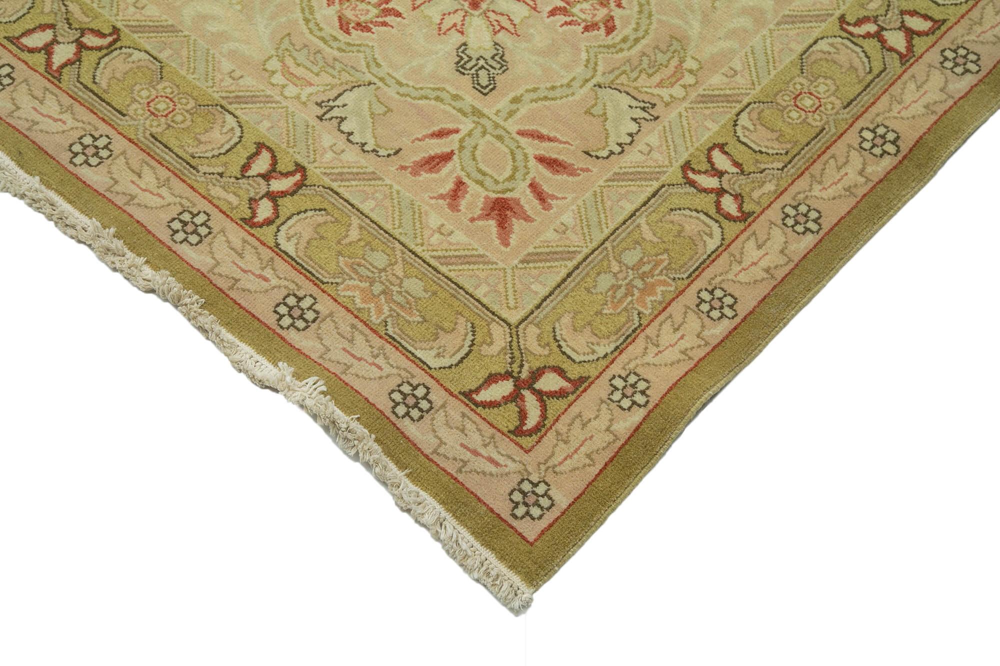 13 x 15 Beige Oushak Rug - 4227