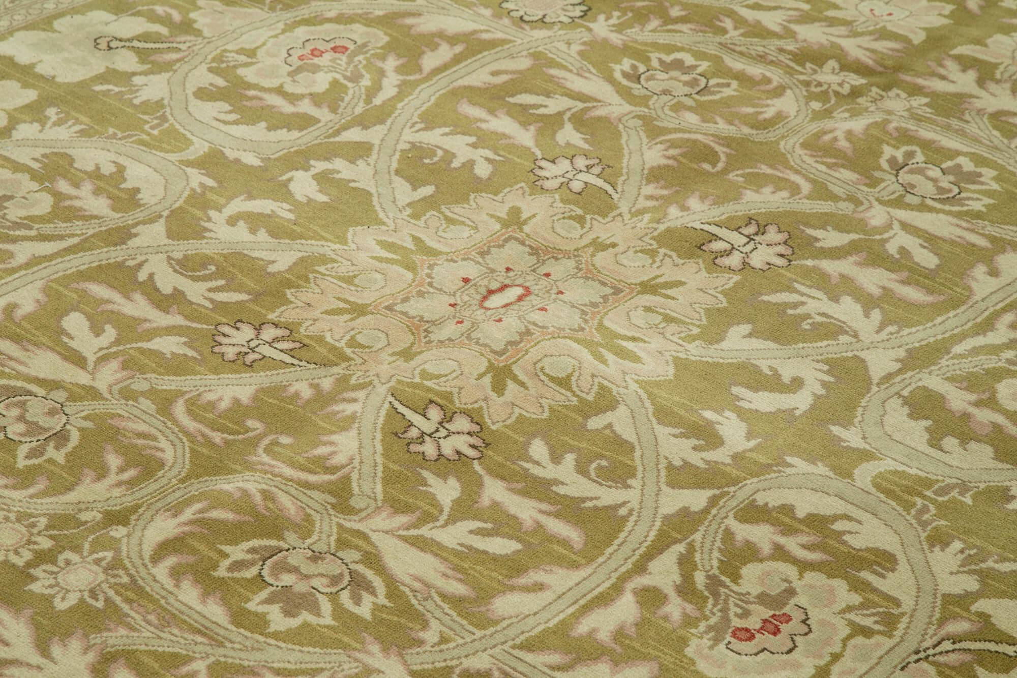 13 x 15 Beige Oushak Rug - 4227