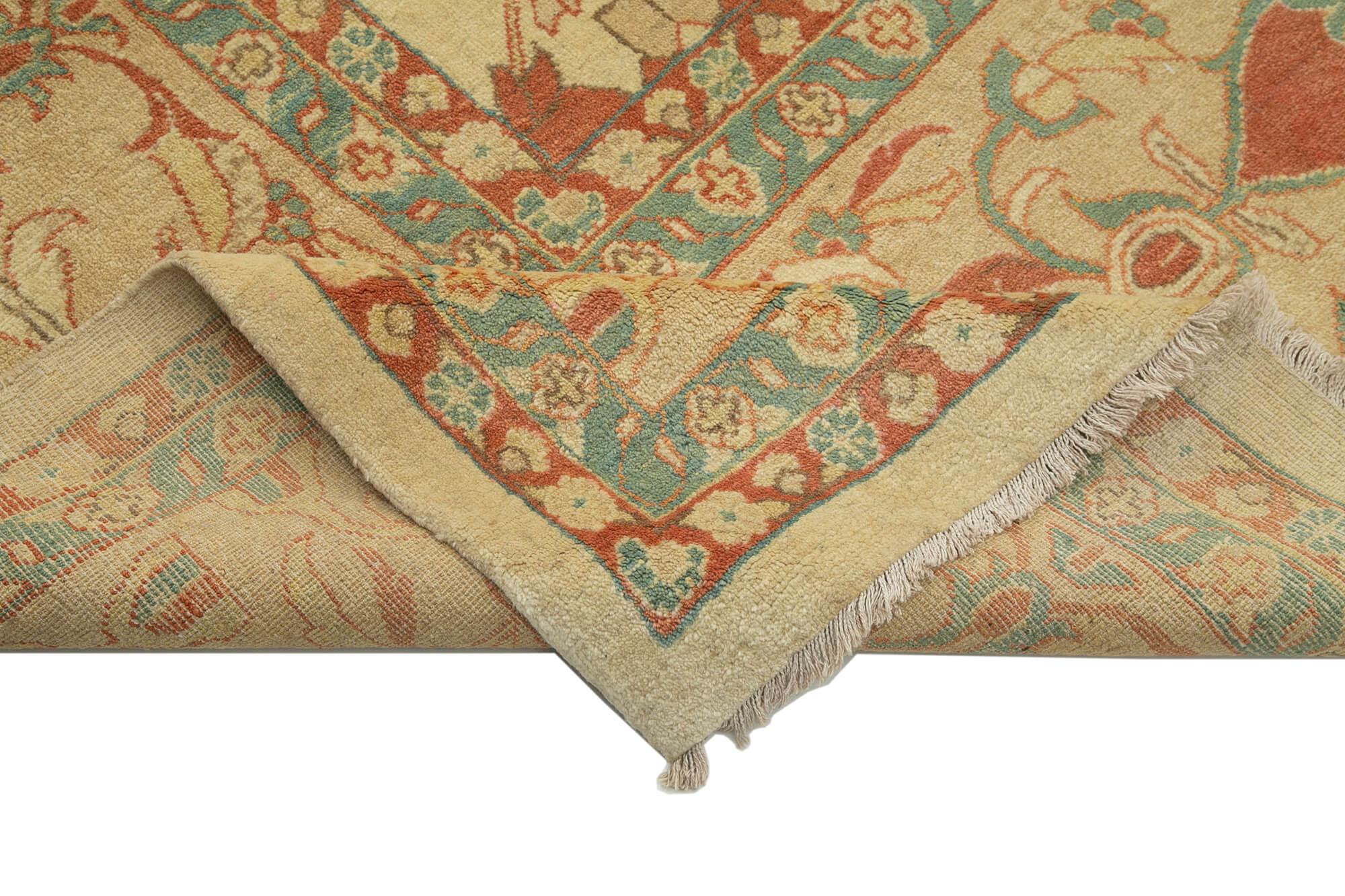 12 x 18 Beige Oushak Rug - 4230