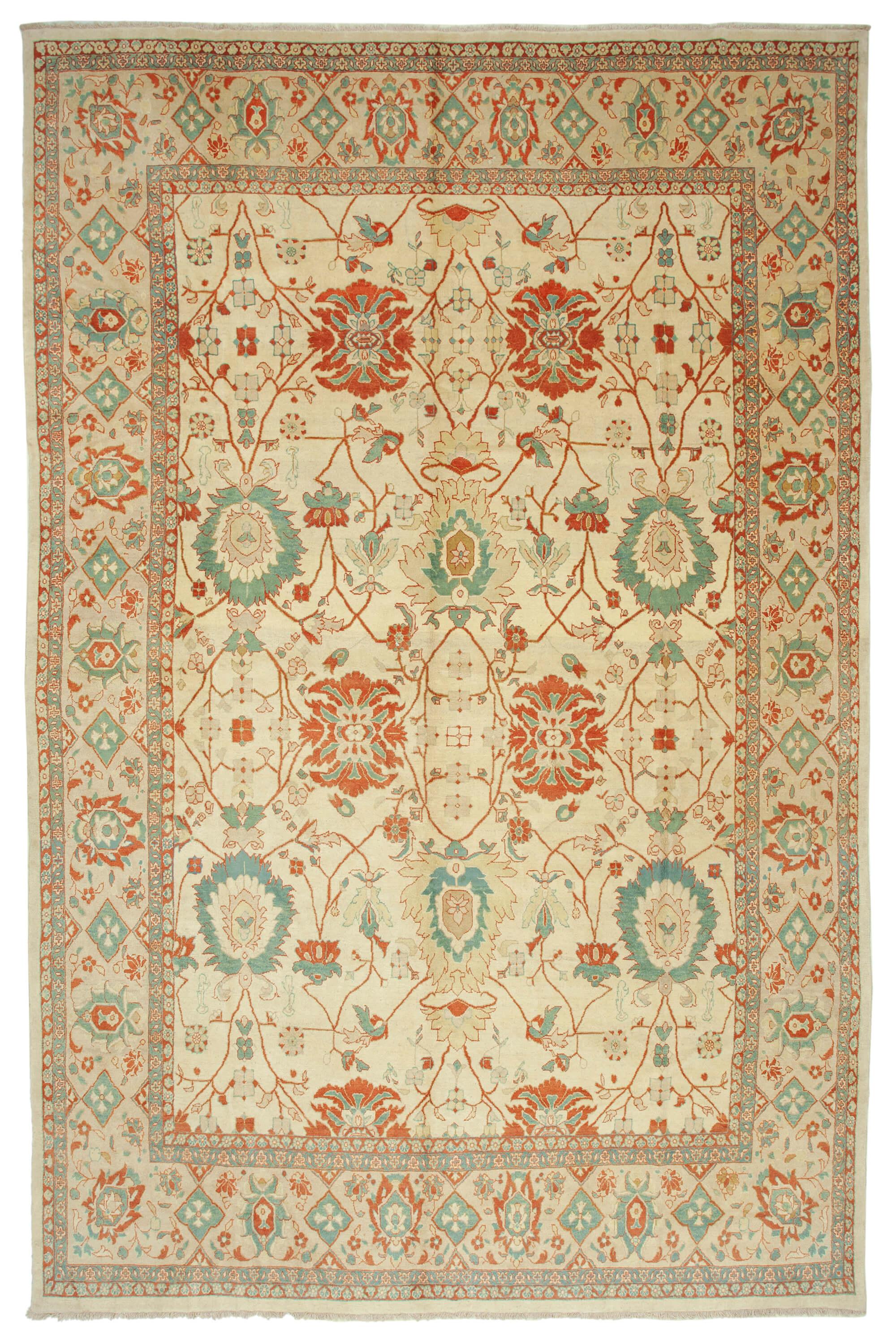 11 x 17 Beige Oushak Rug - 4231