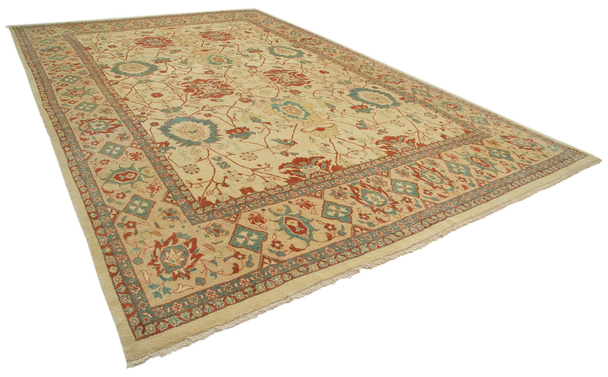 11 x 17 Beige Oushak Rug - 4231