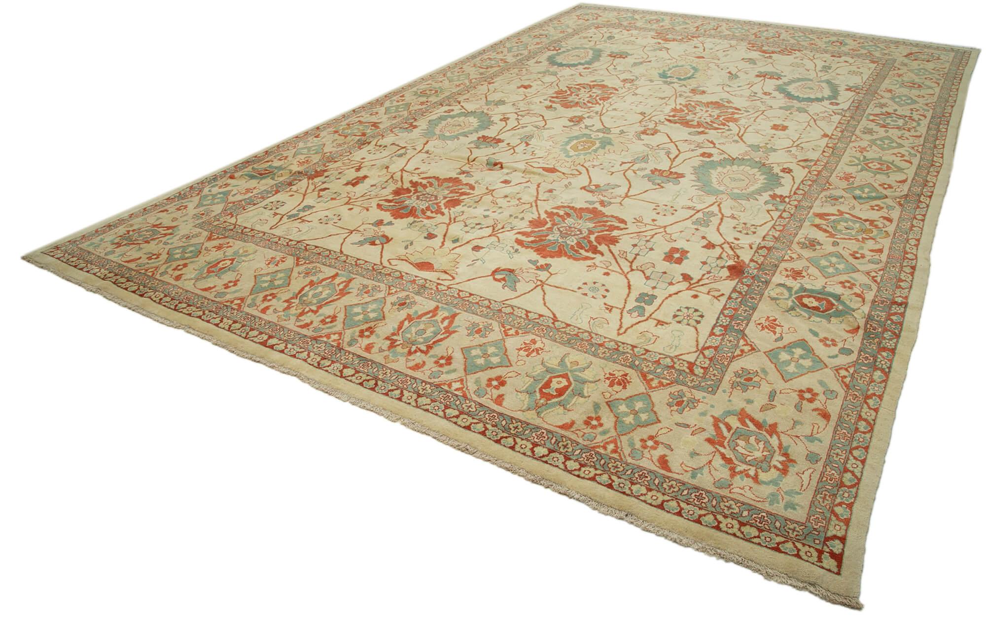 11 x 17 Beige Oushak Rug - 4231