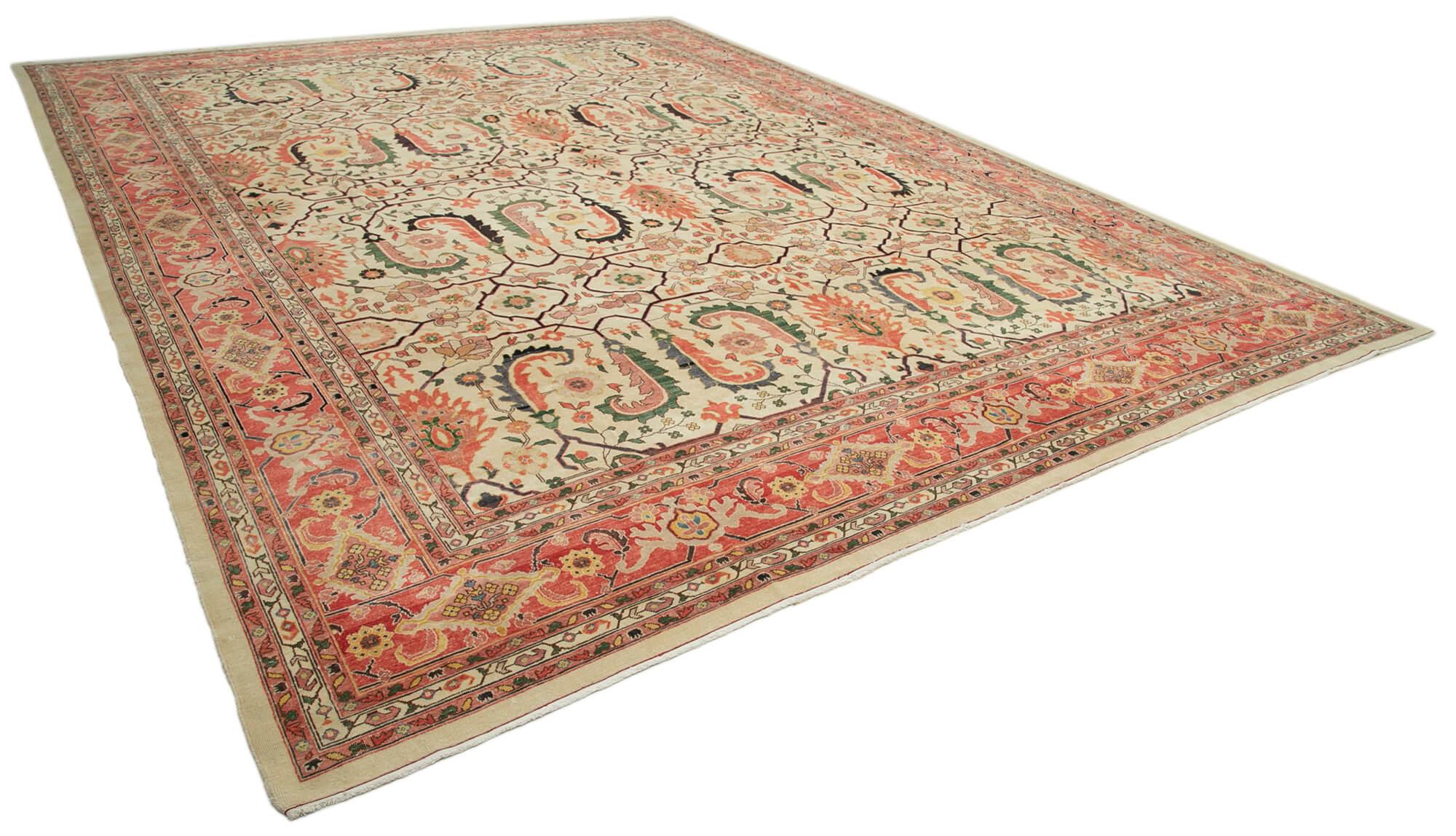 14 x 18 Beige Oushak Rug - 4232