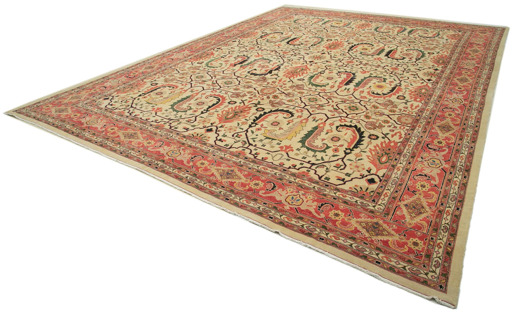 14 x 18 Beige Oushak Rug - 4232