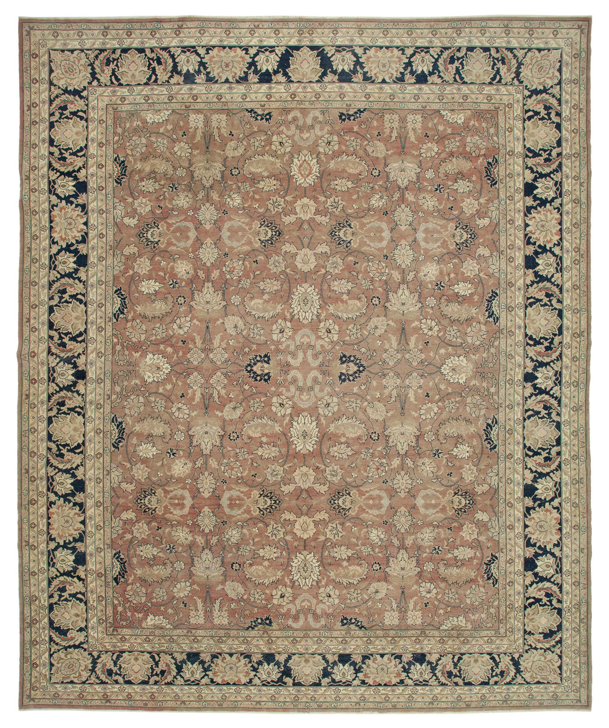 13 x 16 Beige Oushak Rug - 4233