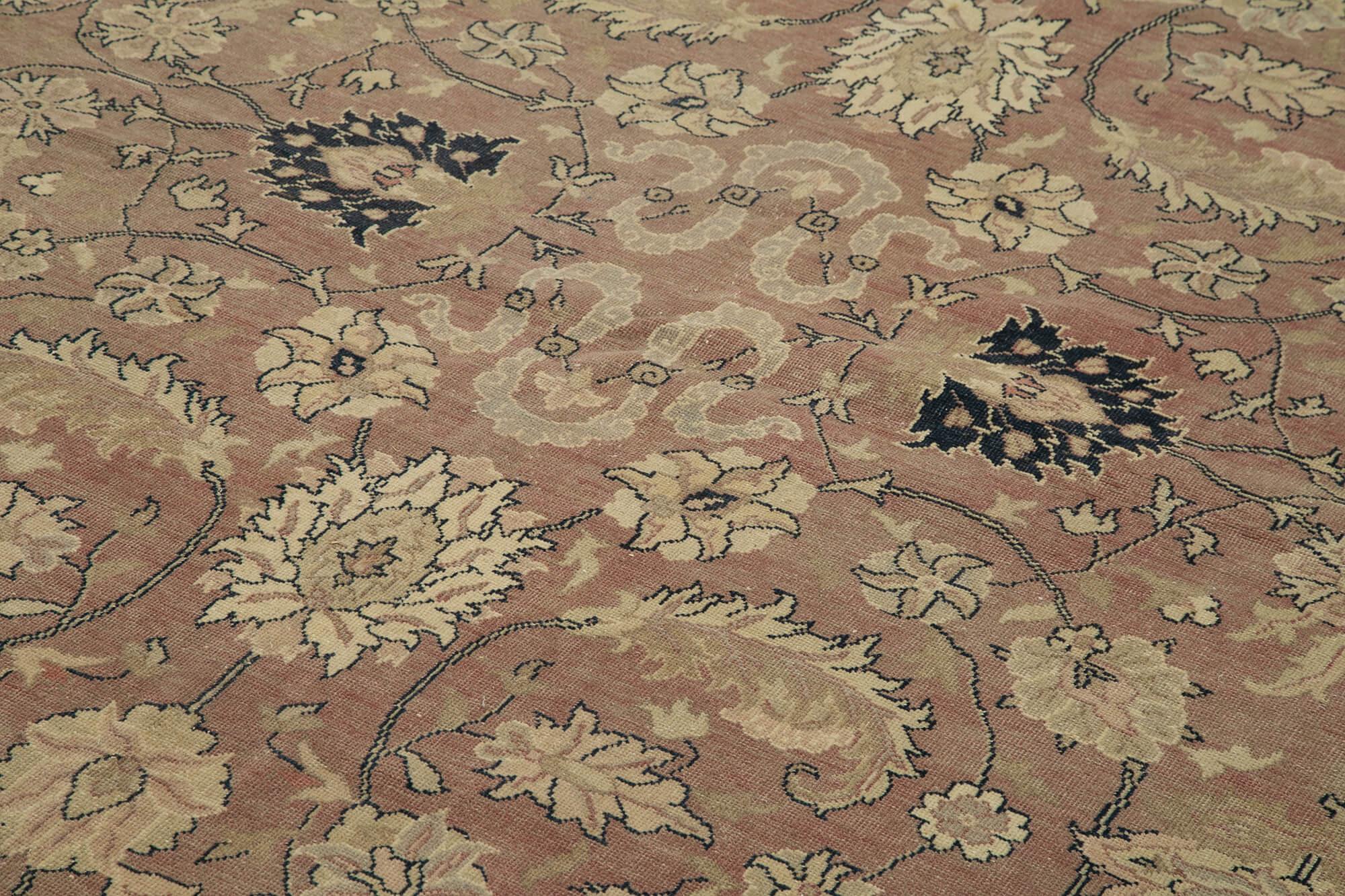 13 x 16 Beige Oushak Rug - 4233