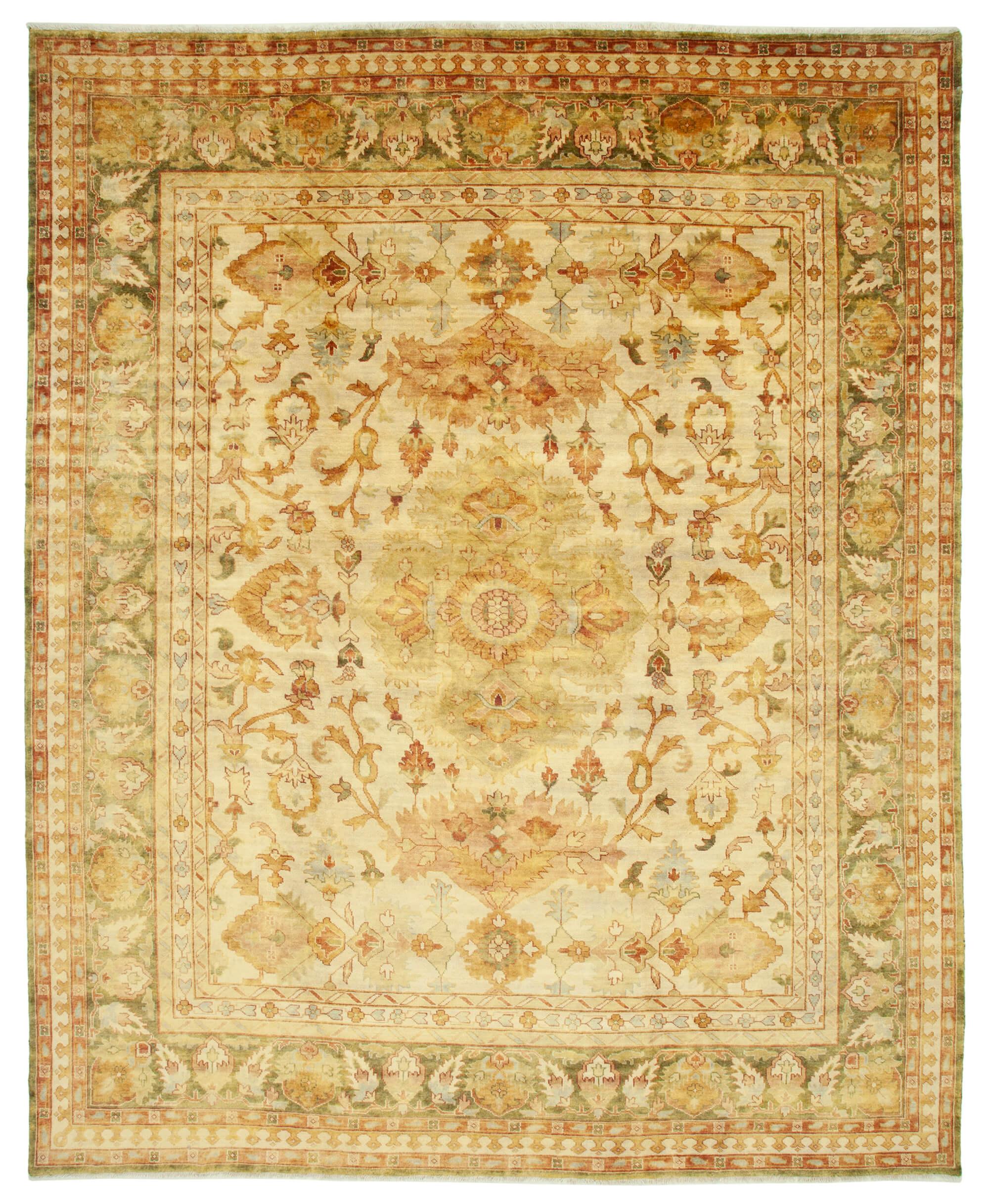 12 x 15 Beige Oushak Rug - 4235