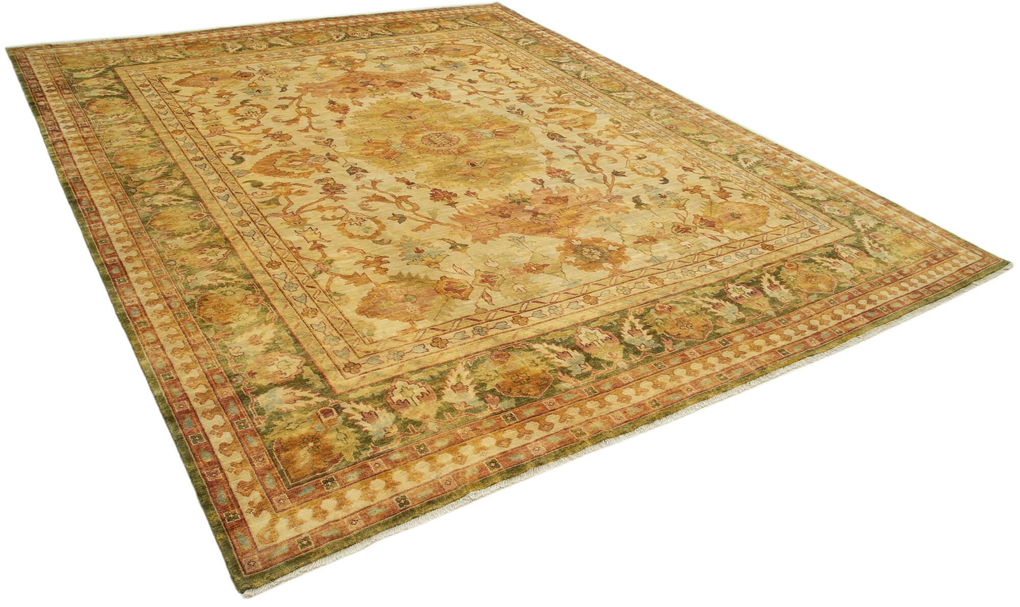 12 x 15 Beige Oushak Rug - 4235