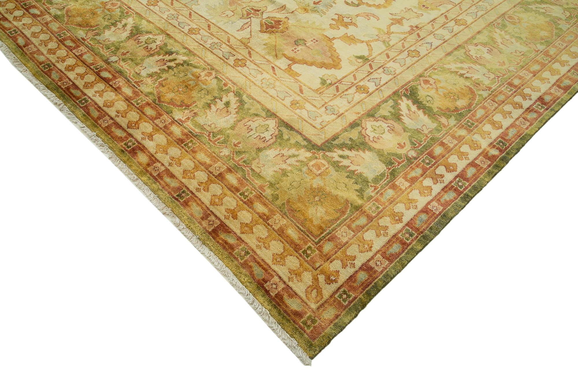 12 x 15 Beige Oushak Rug - 4235