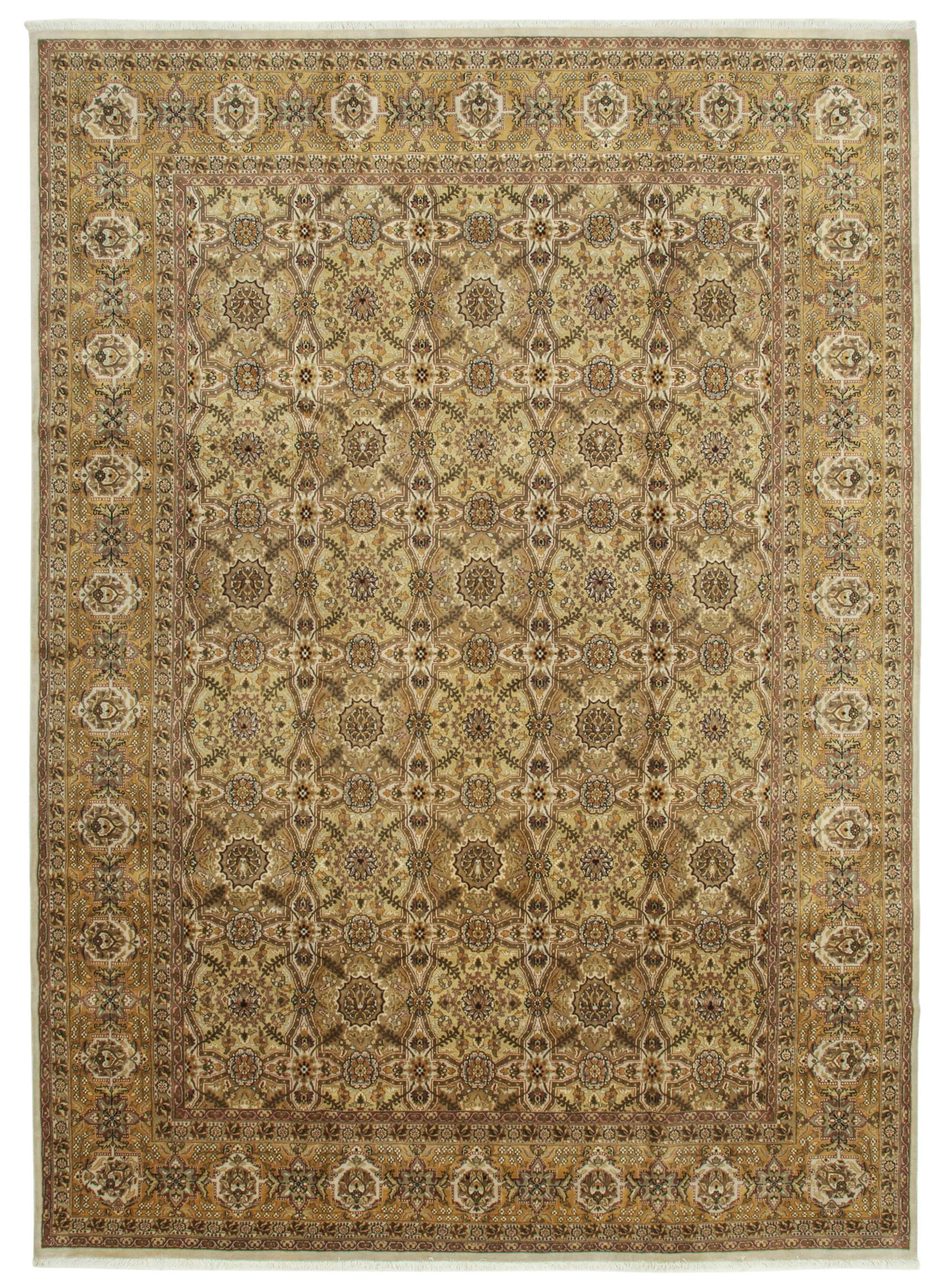 10 x 14 Beige Oushak Rug - 4237