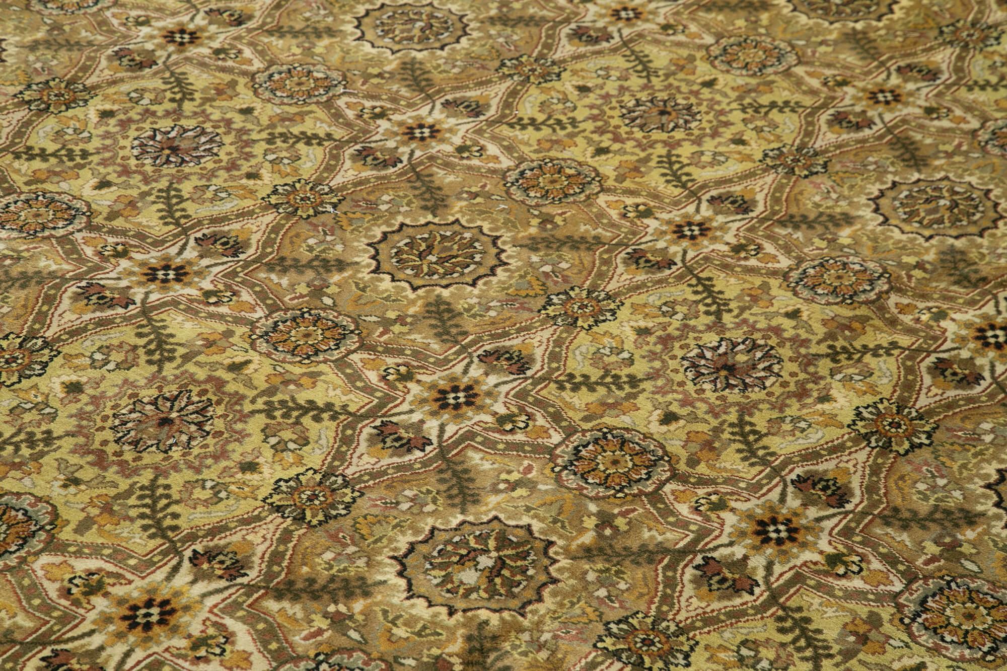 10 x 14 Beige Oushak Rug - 4237