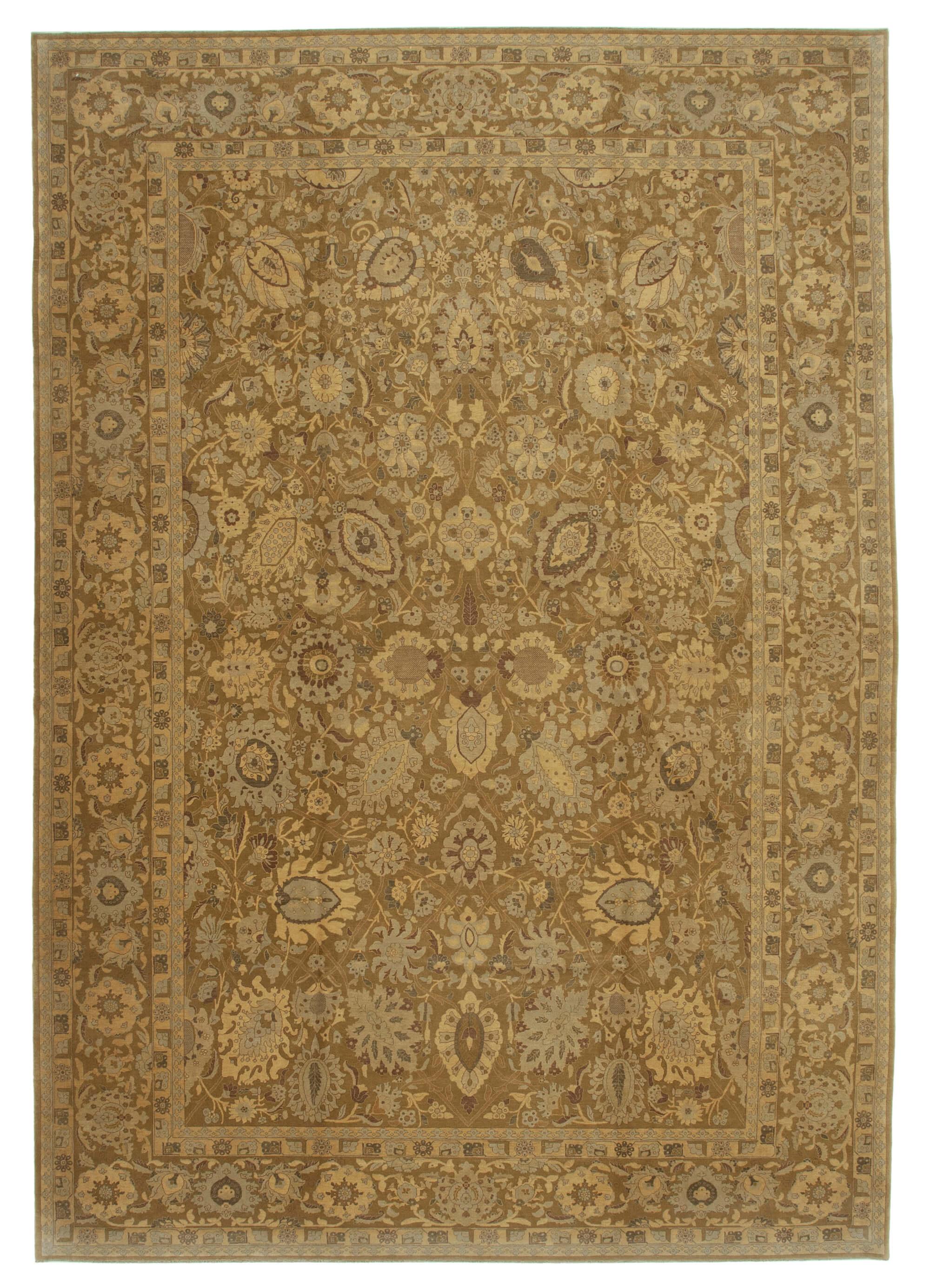 10 x 15 Brown Oushak Rug - 4239