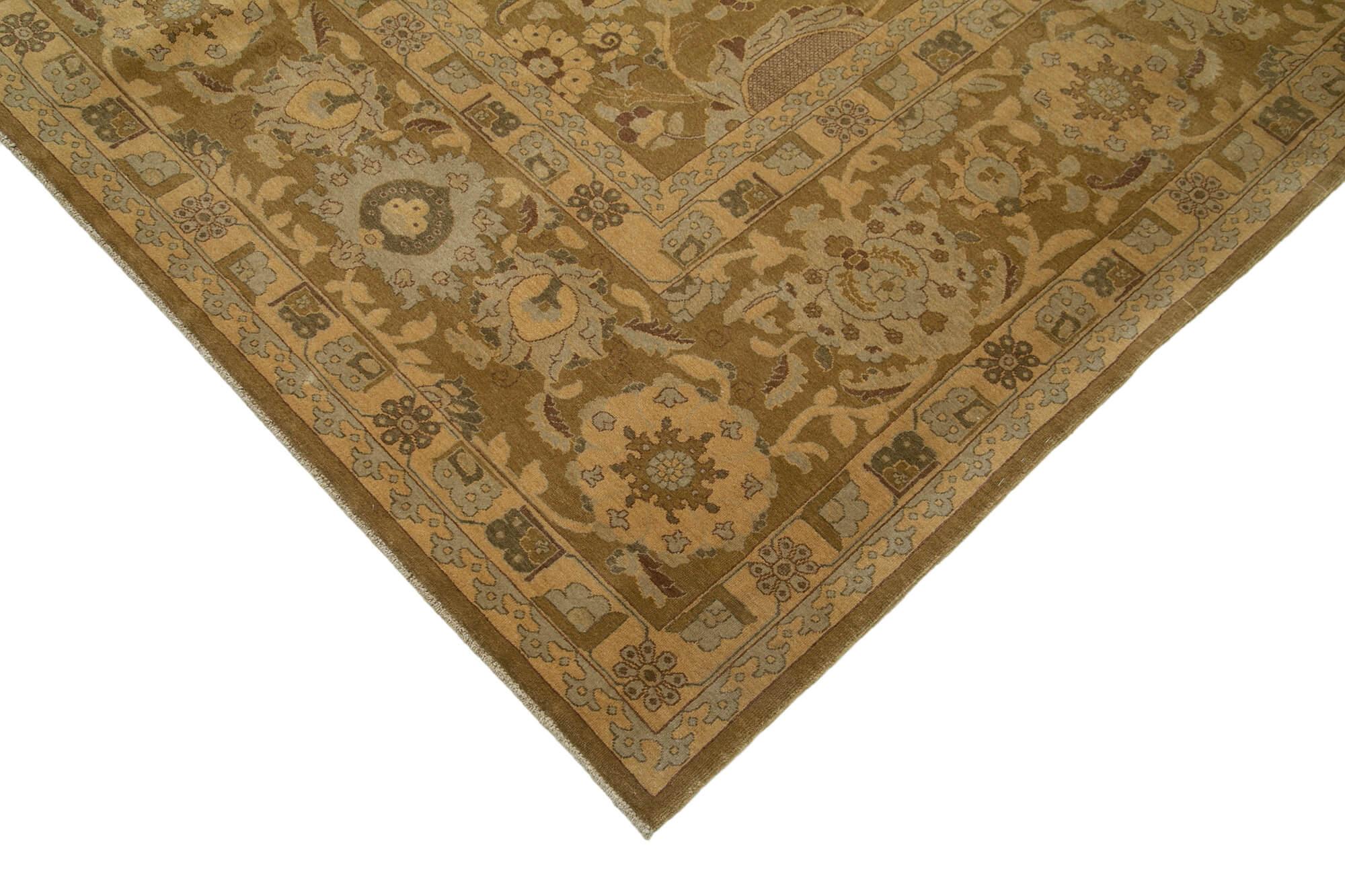 10 x 15 Brown Oushak Rug - 4239