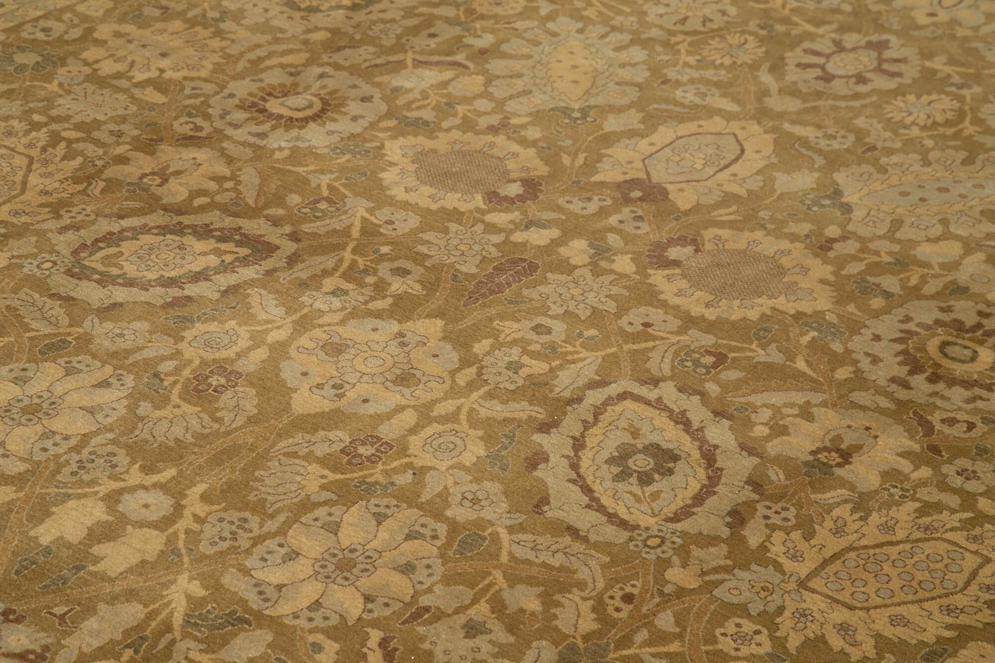 10 x 15 Brown Oushak Rug - 4239