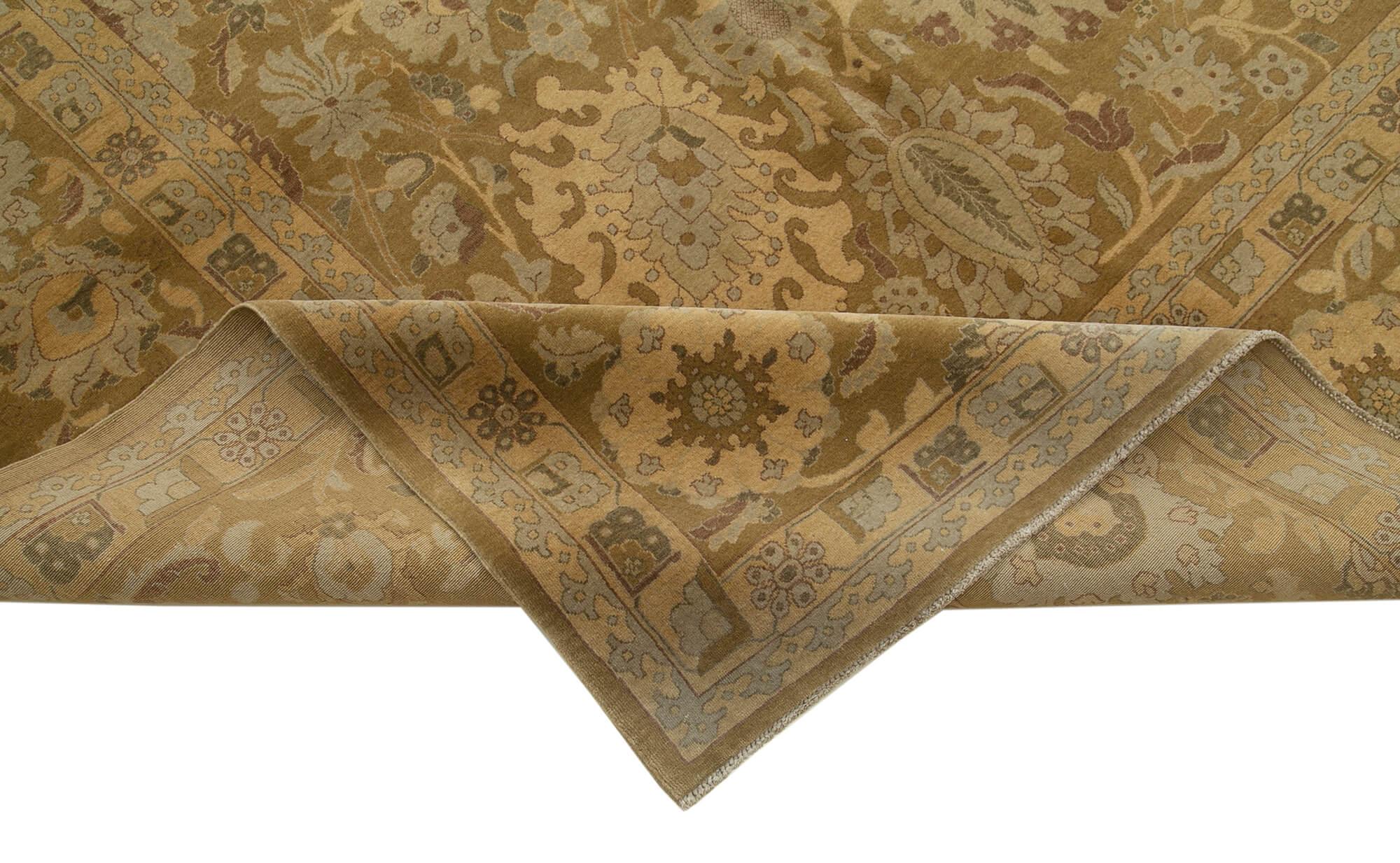 10 x 15 Brown Oushak Rug - 4239