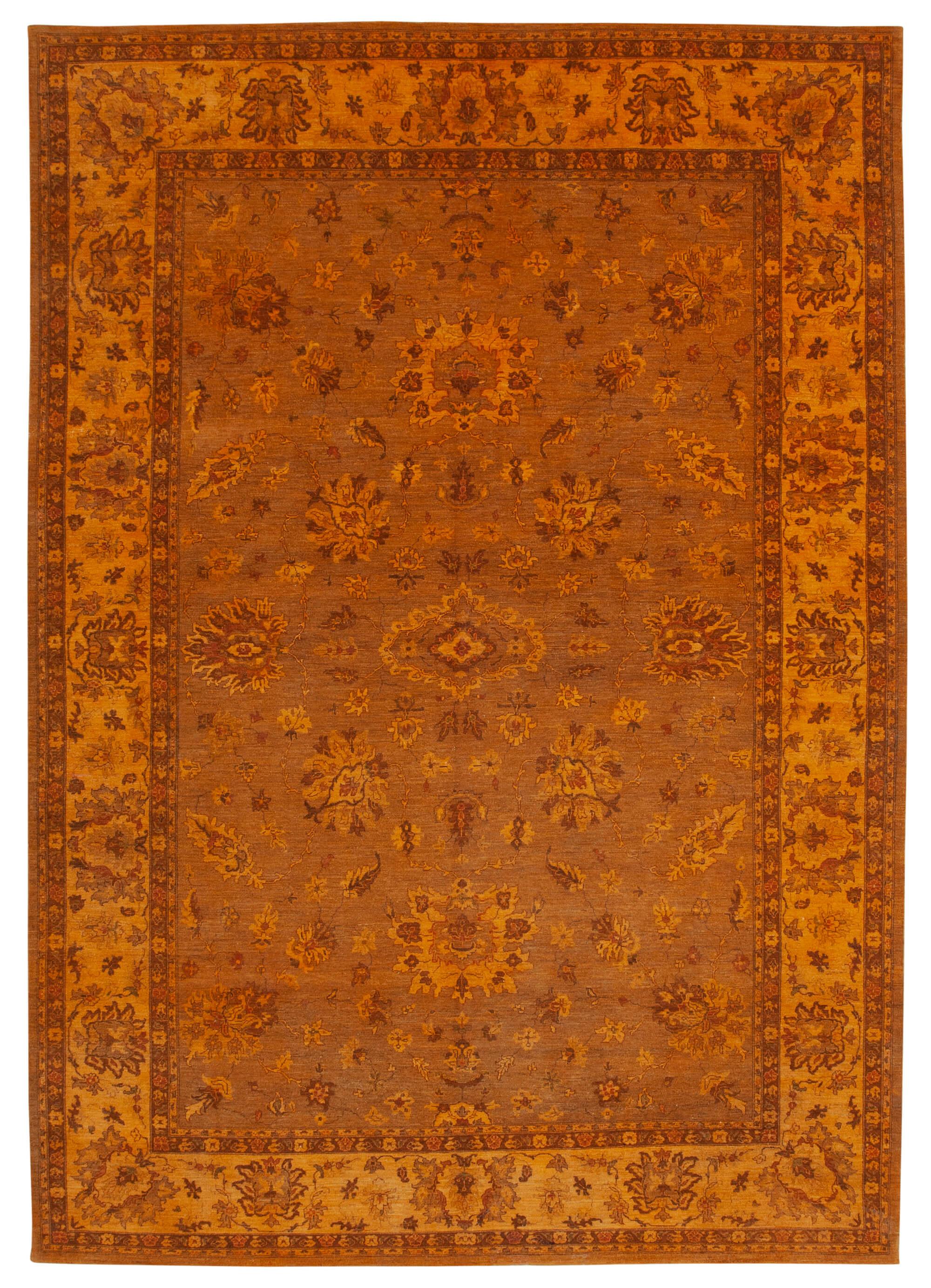 10 x 14 Orange Oushak Rug - 4241