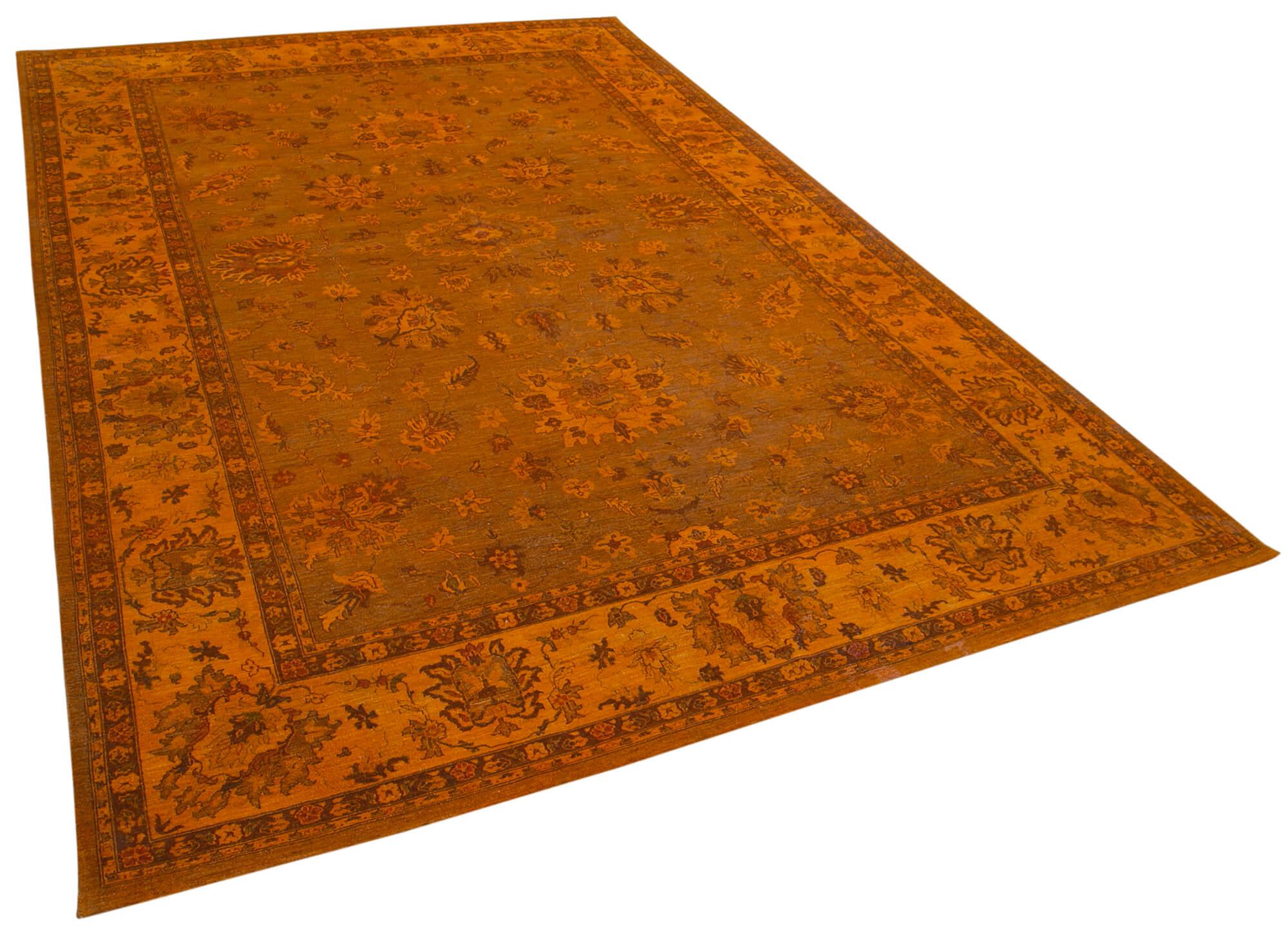 10 x 14 Orange Oushak Rug - 4241