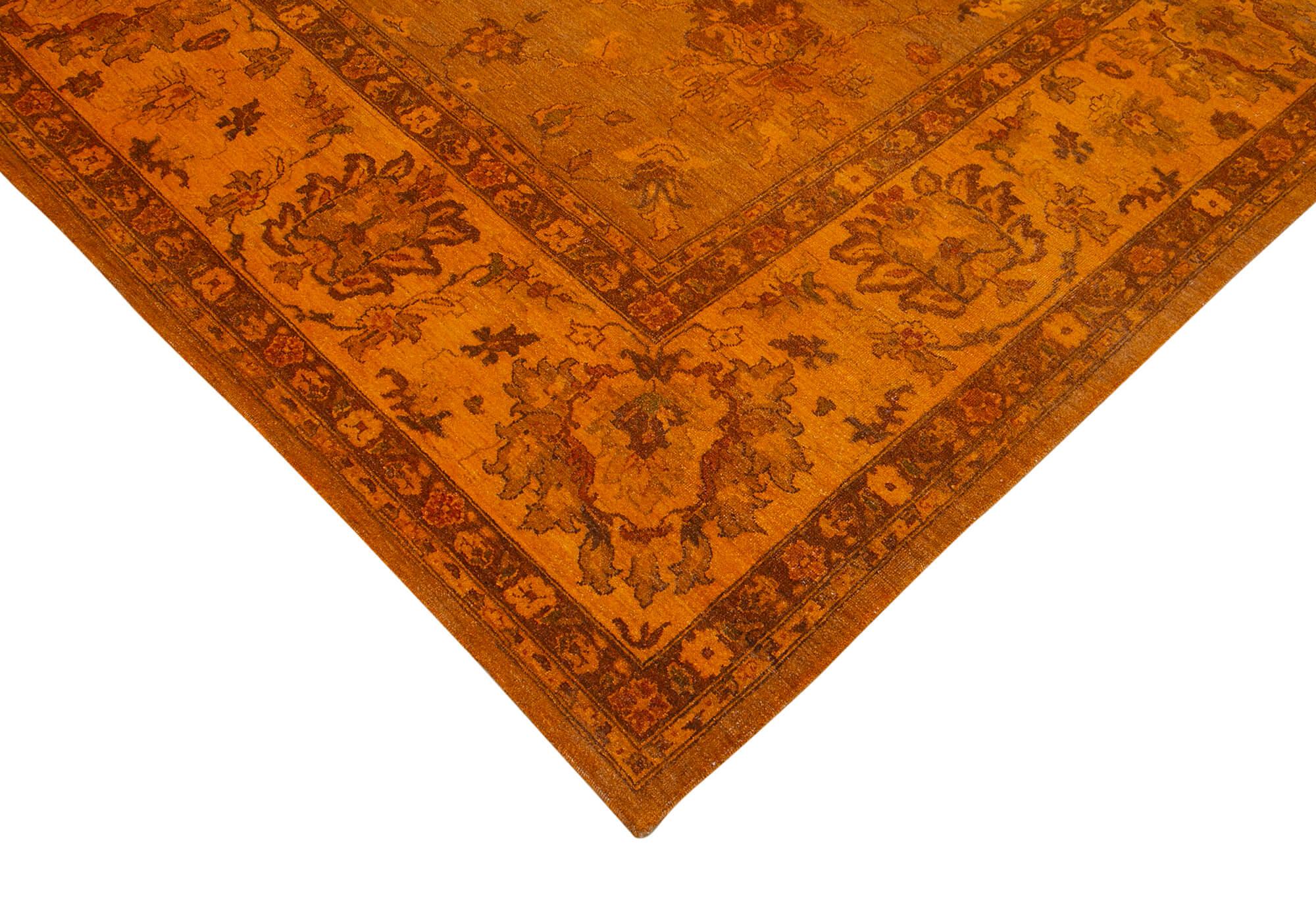 10 x 14 Orange Oushak Rug - 4241