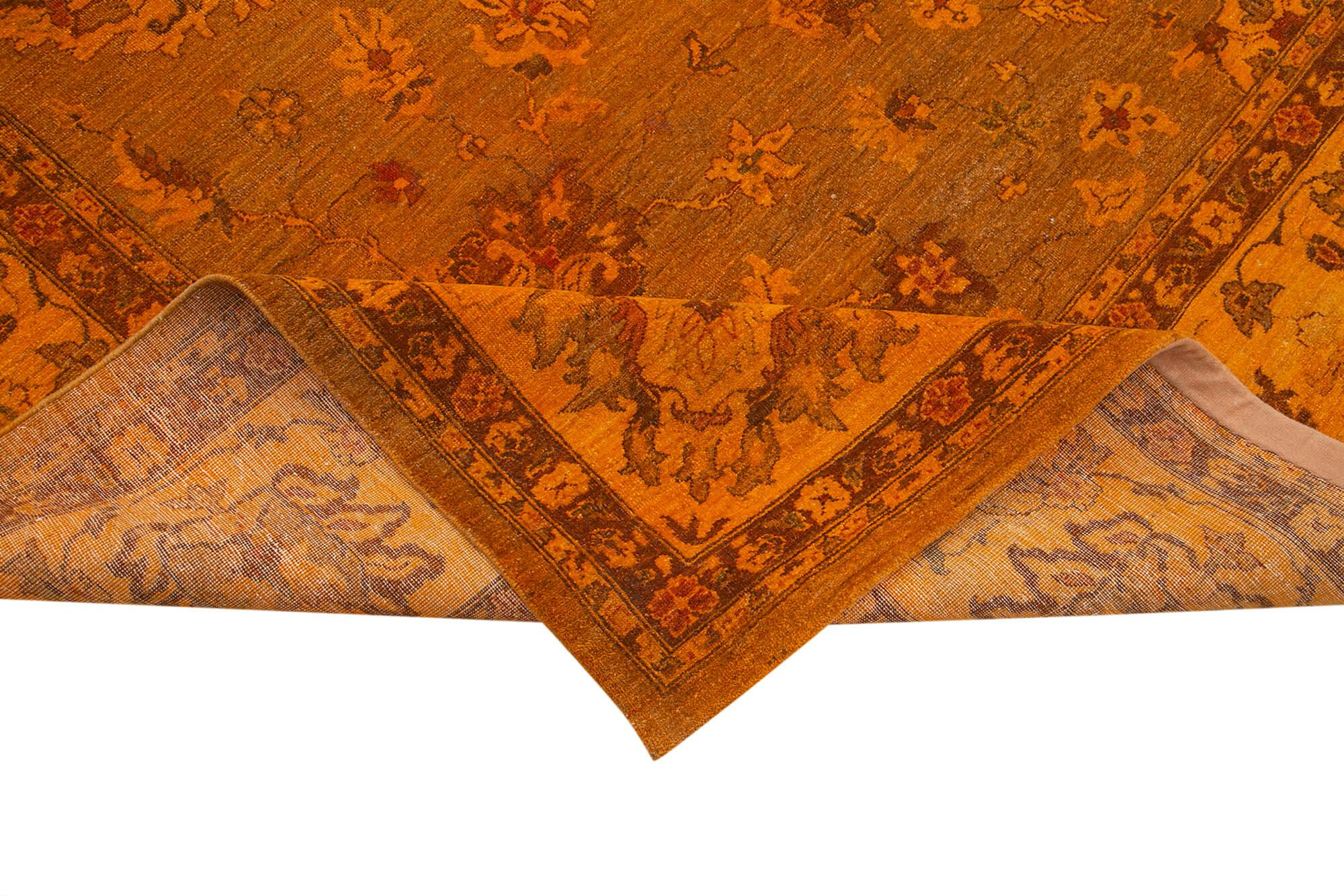 10 x 14 Orange Oushak Rug - 4241