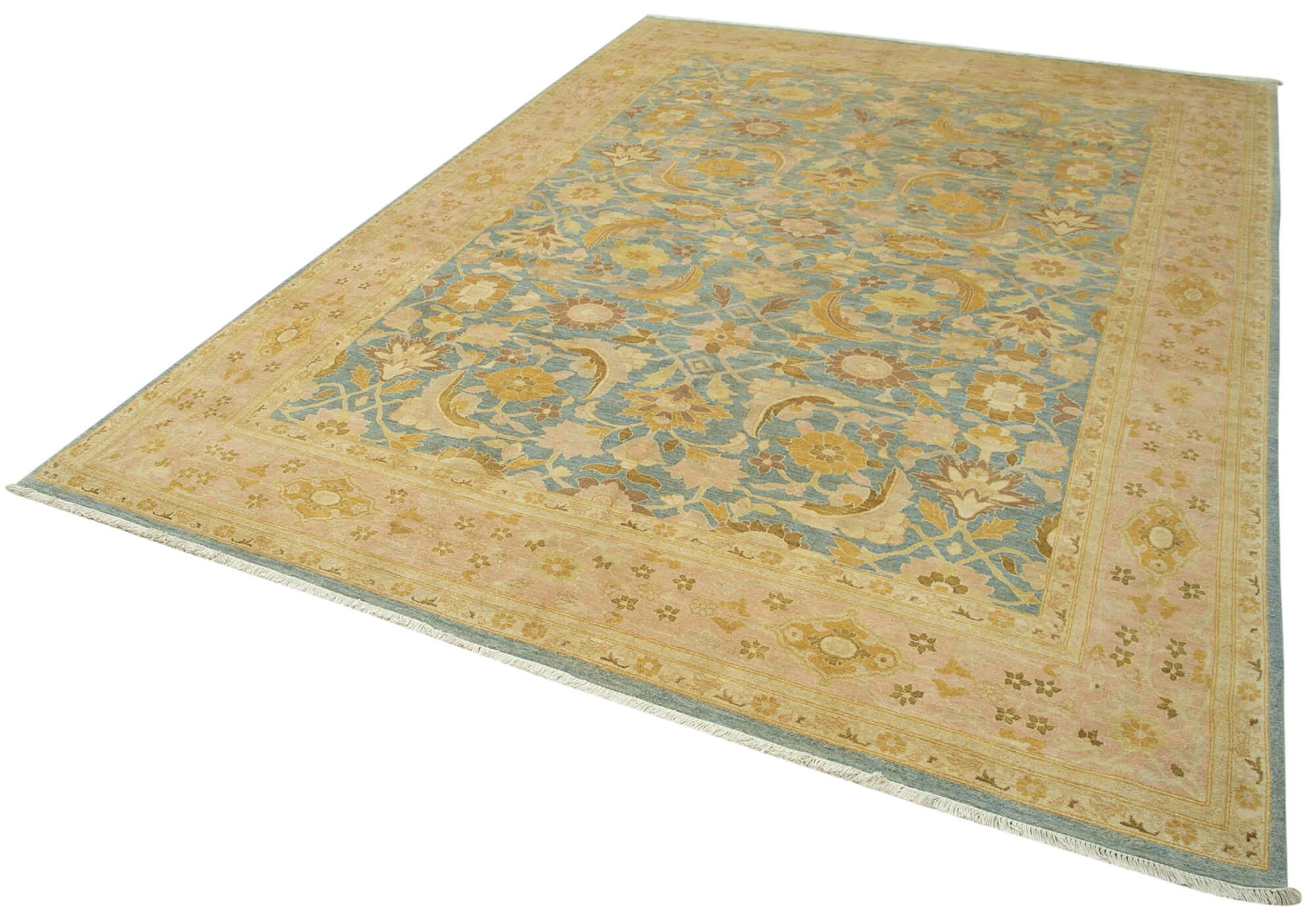 10 x 14 Beige Oushak Rug - 4243