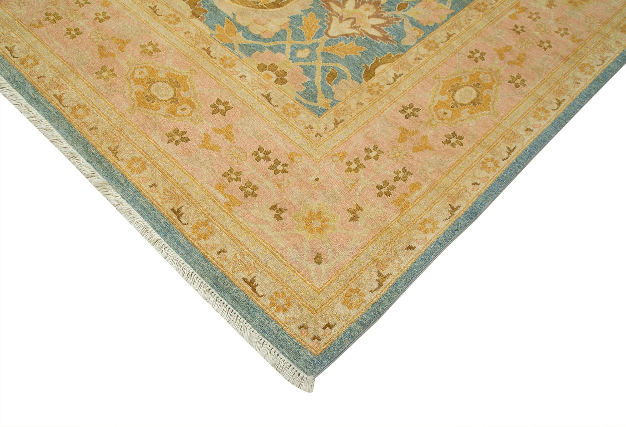 10 x 14 Beige Oushak Rug - 4243