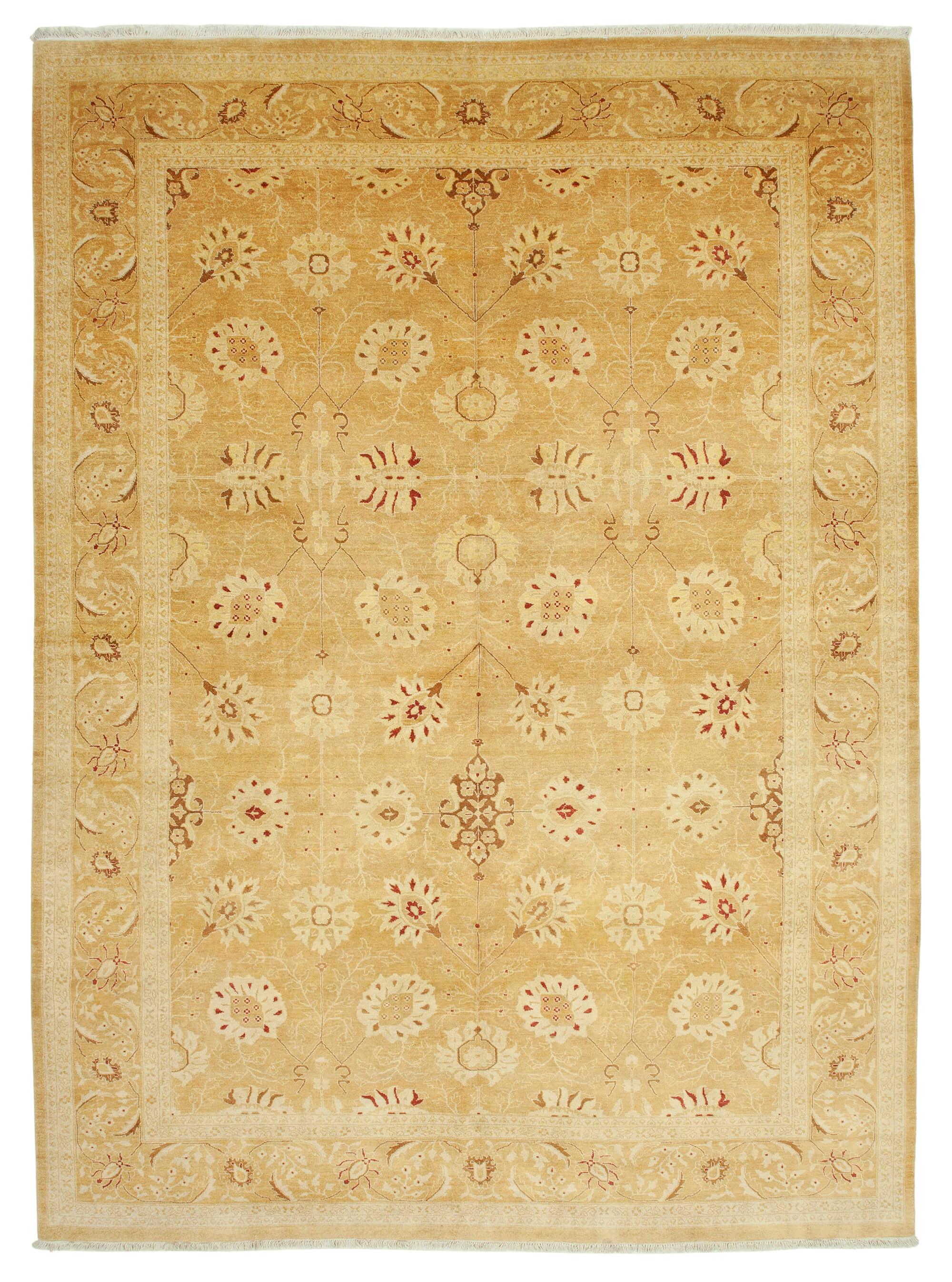 10 x 14 Beige Oushak Rug - 4244